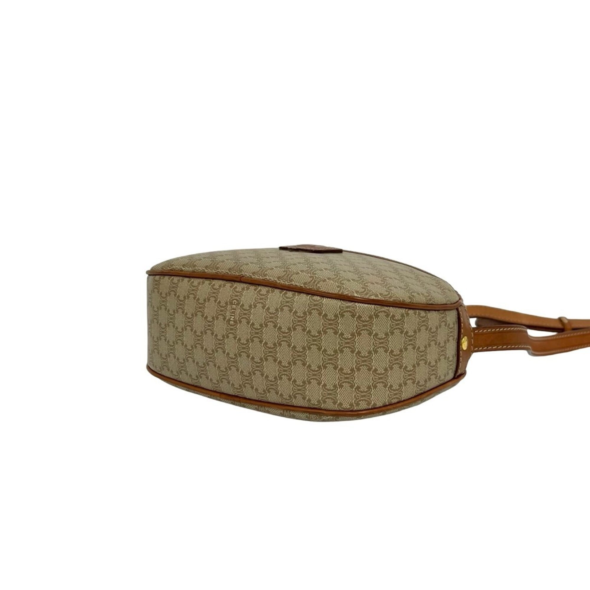 Celine Brown Leather Pvc Pochette Shoulder Bag (Pre-Owned)