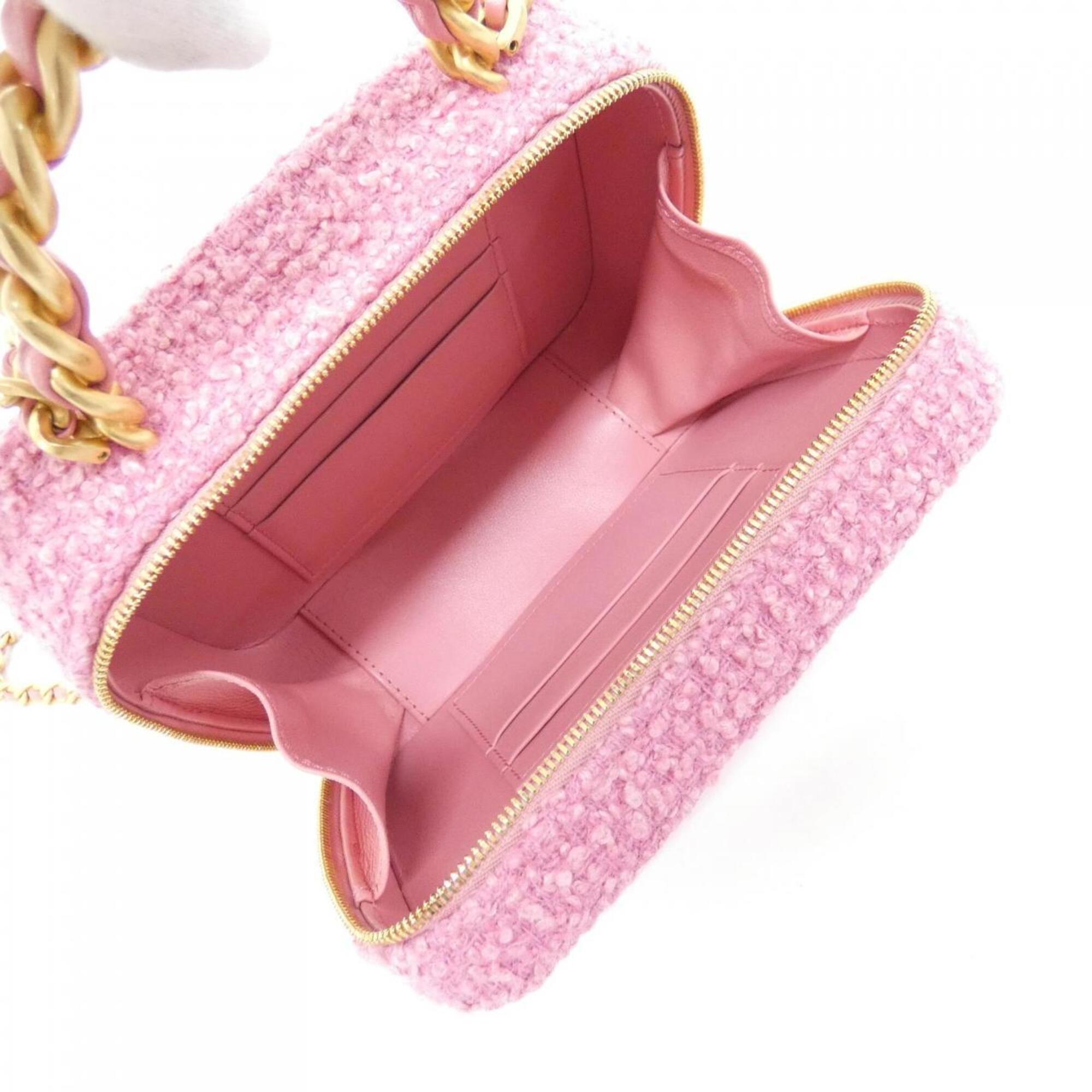 Chanel Pink Tweed Handbag (Pre-Owned)