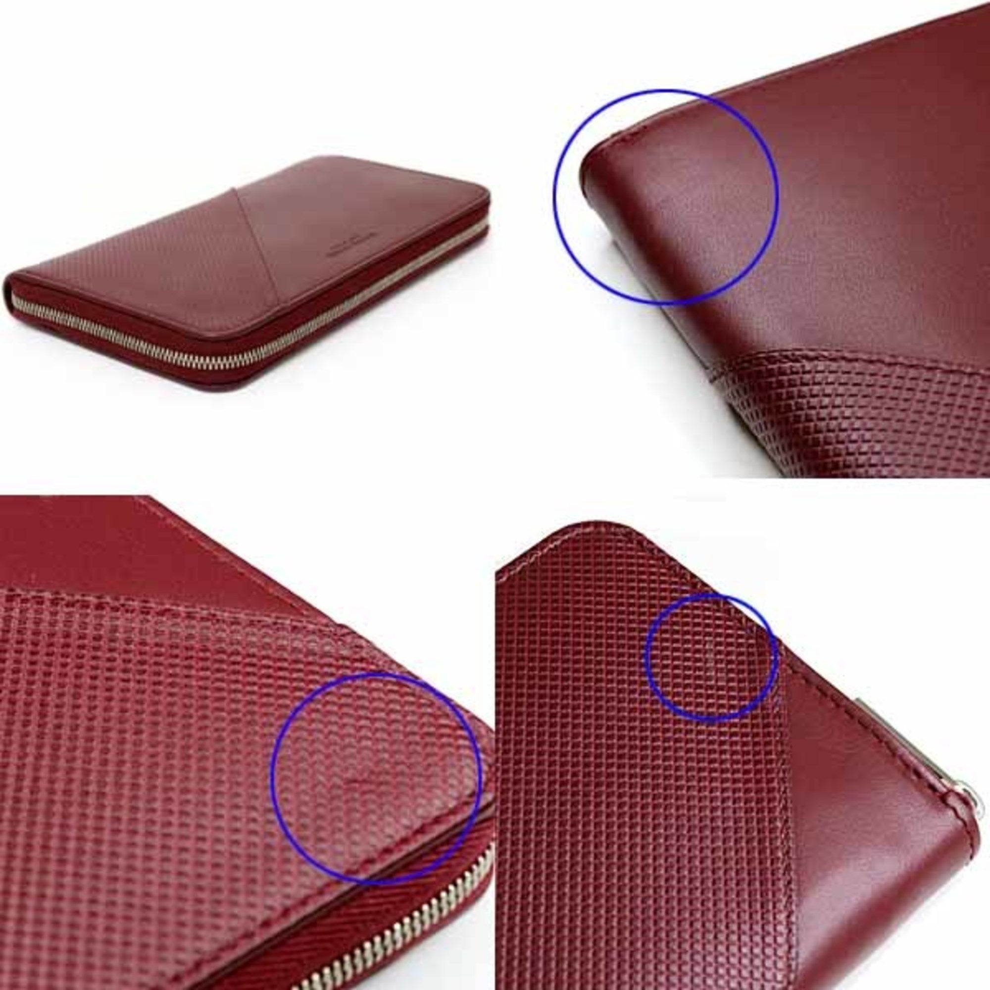 Bottega Veneta Bordeaux Pvc Long Wallet (Bi-Fold) (Pre-Owned)