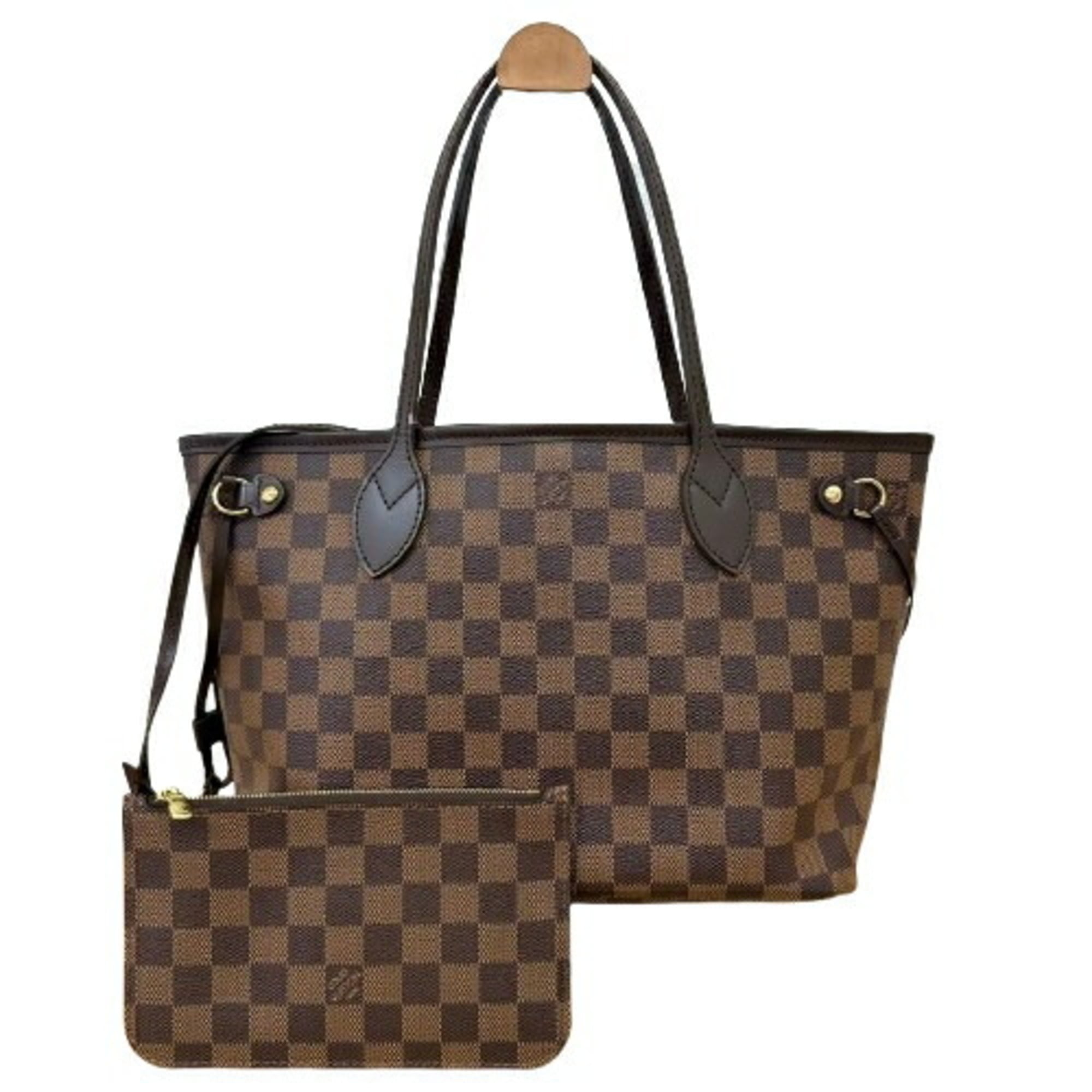 Louis Vuitton Damier Graphite Brown Leather Tote Bag (Pre-Owned)