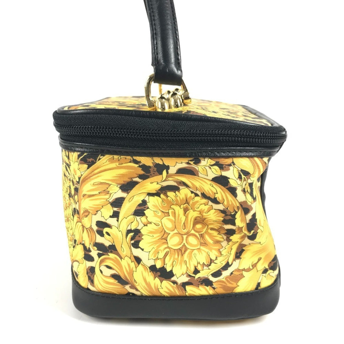 Versace Black Yellow Handbag Pouch (Pre-Owned)