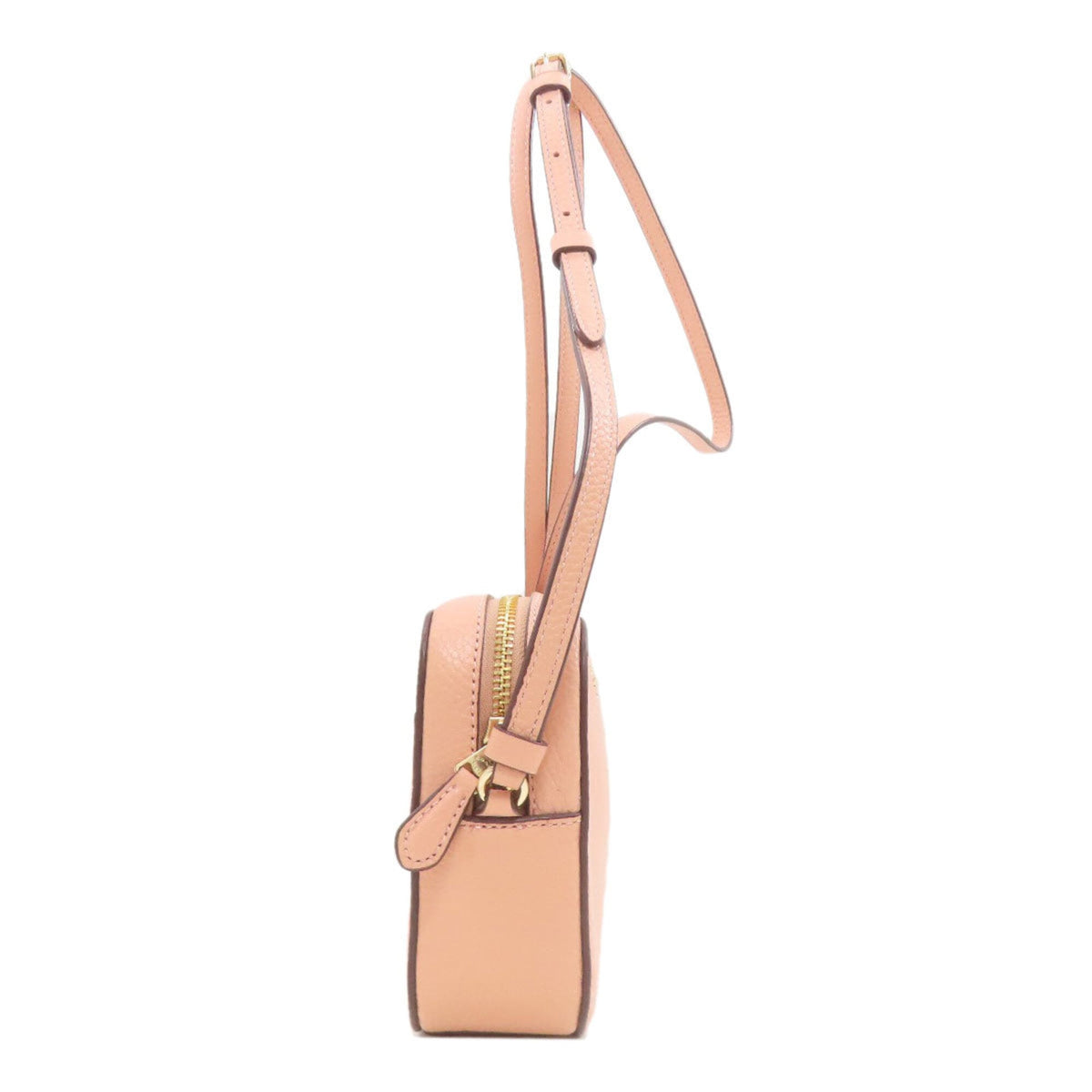 Coach Salmon Pink Leather Shoulder Bag (Pre-Owned)