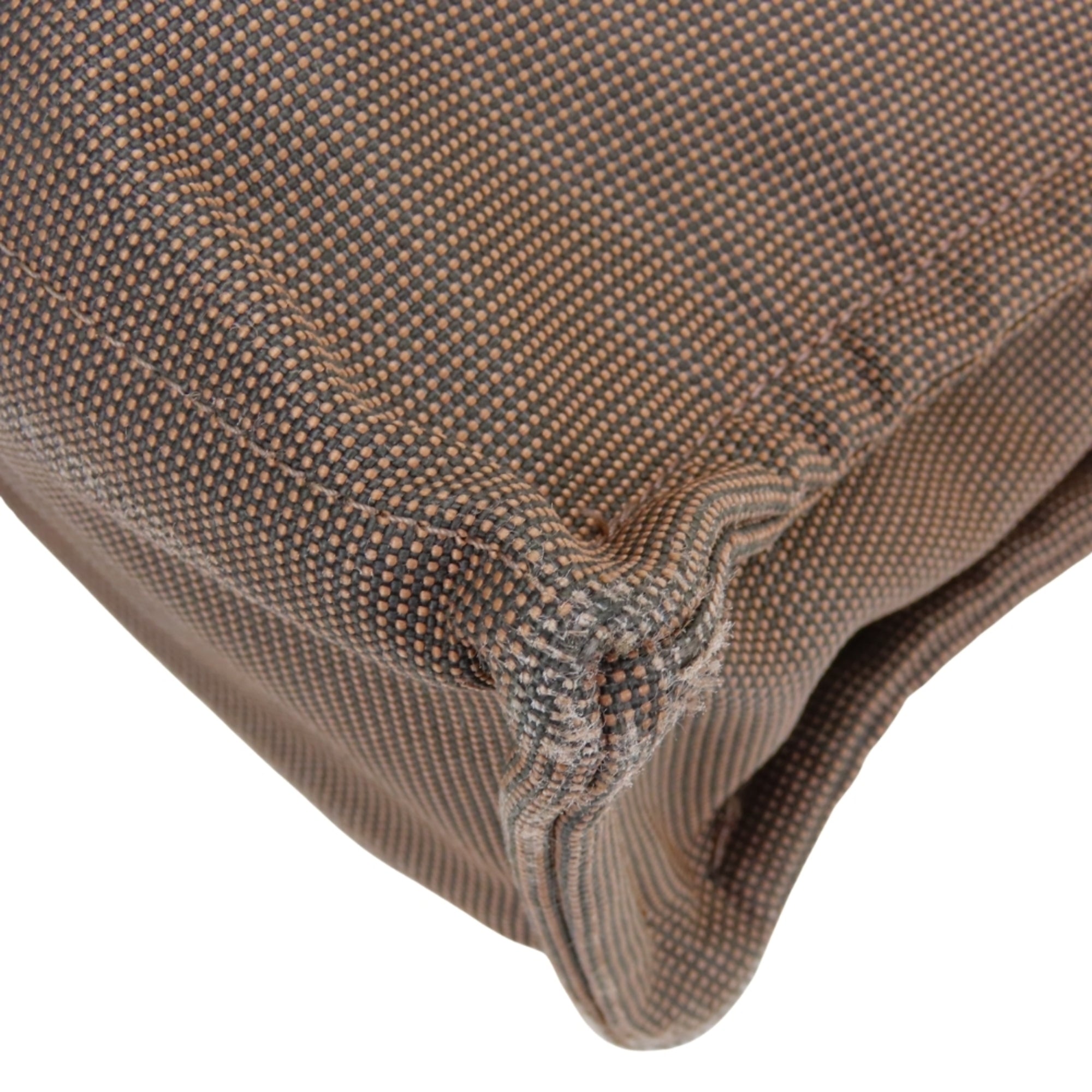 Hermes Her Line Brown Polyester Tote Bag (Pre-Owned)