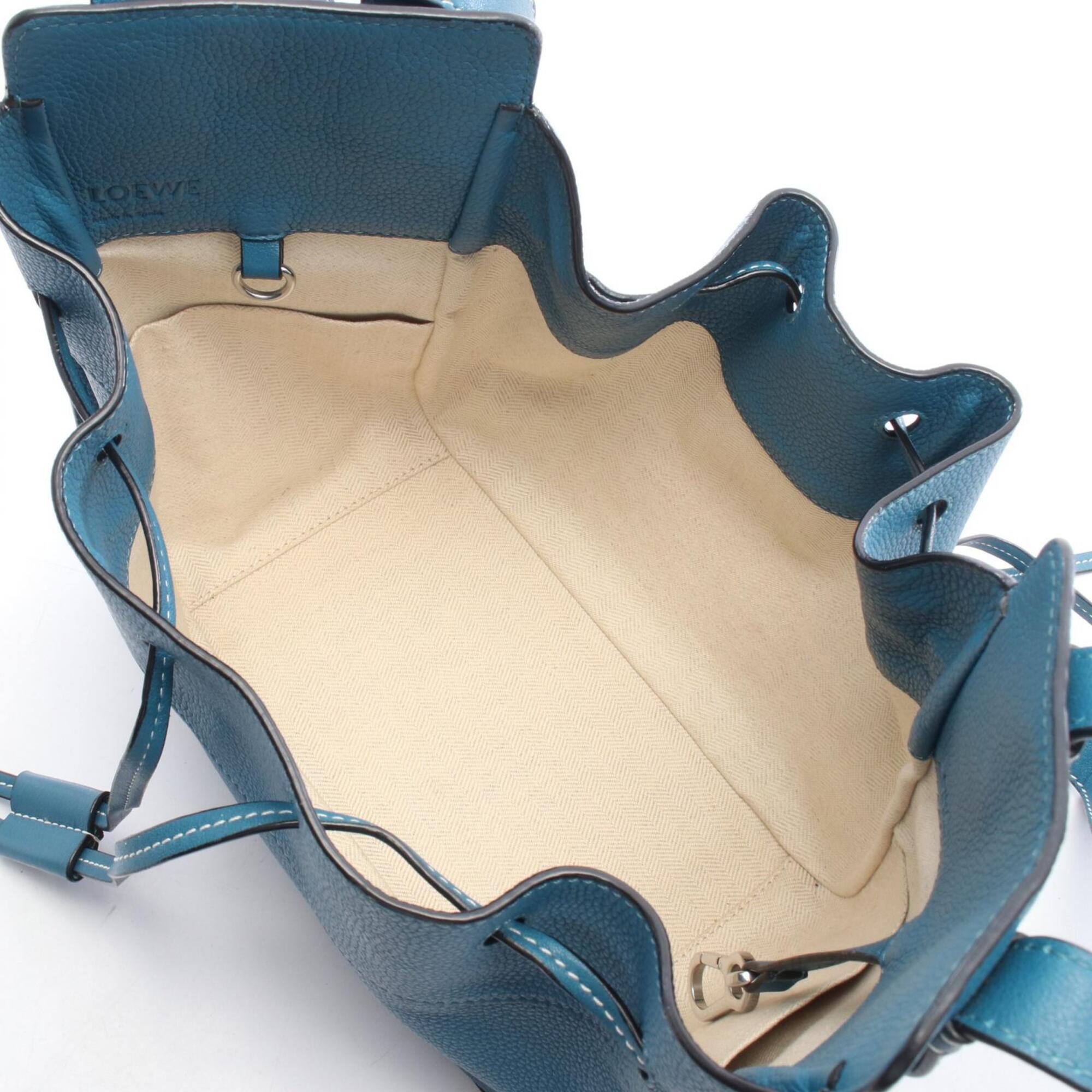 Loewe Blue Leather Handbag (Pre-Owned)