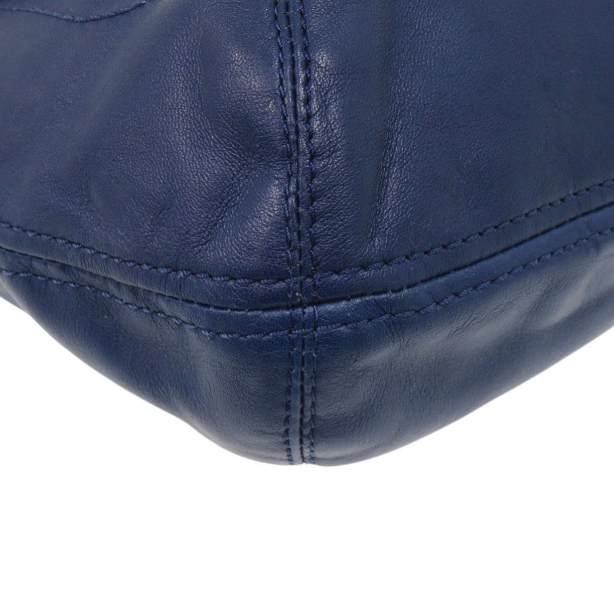 Coach Blue Leather Shoulder Bag (Pre-Owned)