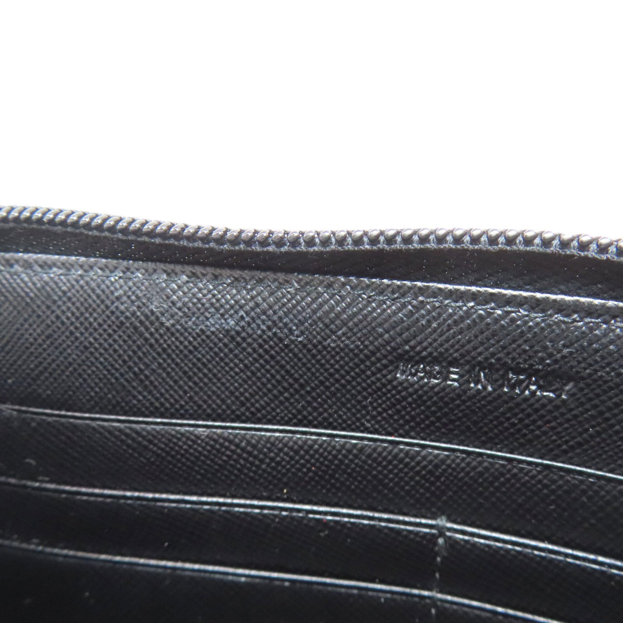 Prada Black Nylon Long Wallet (Bi-Fold) (Pre-Owned)