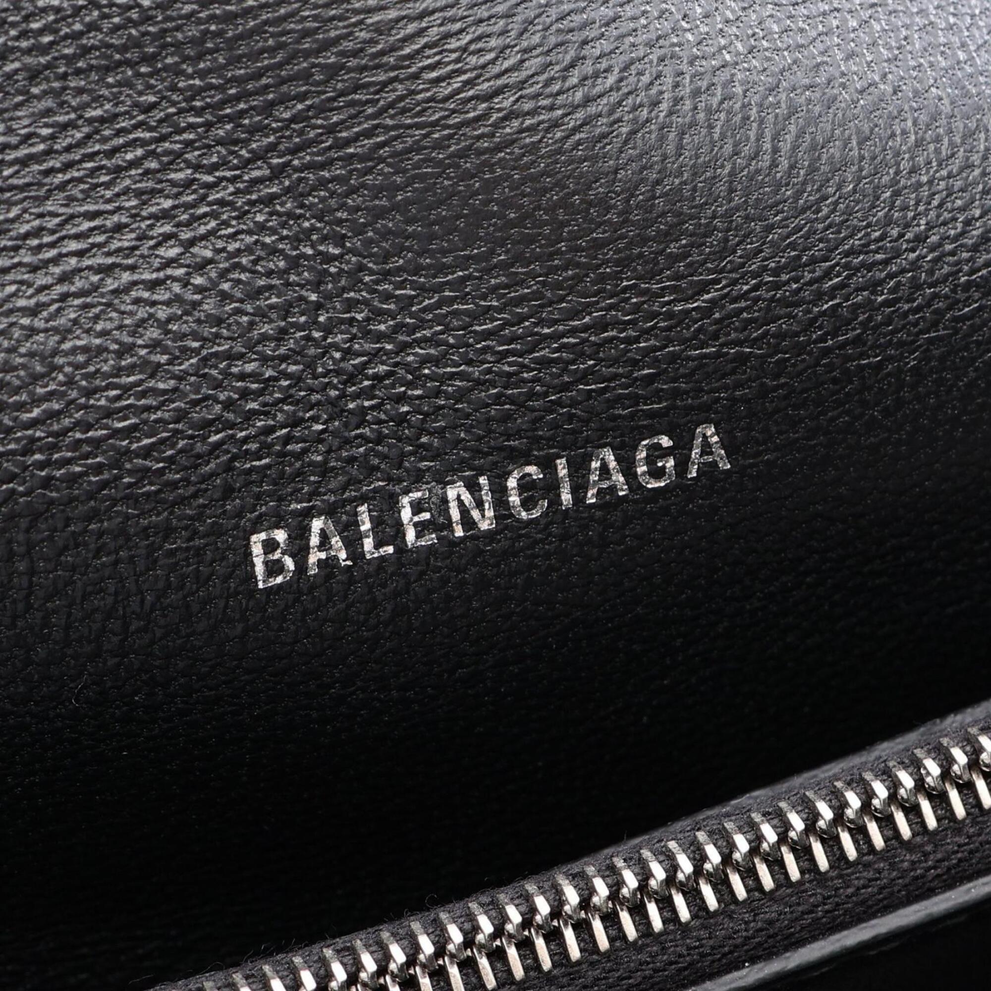 Balenciaga Gray Denim Handbag Shoulder Bag (Pre-Owned)