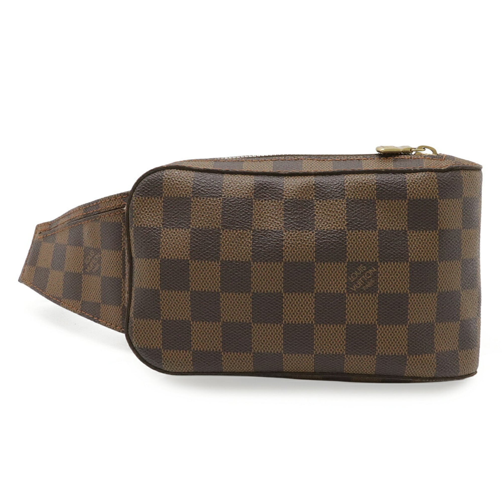 Louis Vuitton Brown Damier Canvas Pvc Pouch Shoulder Bag Sling Bag (Pre-Owned)