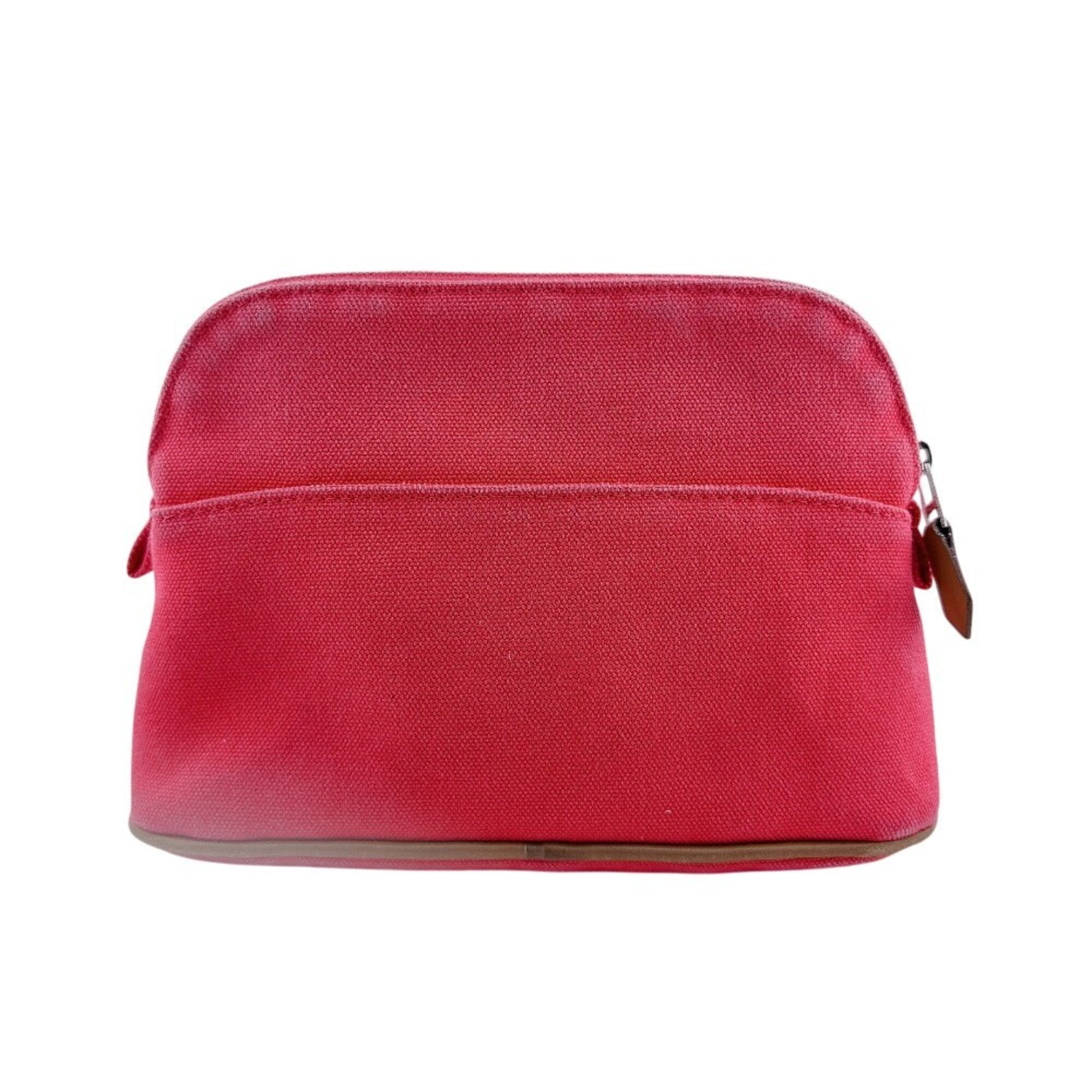 Hermes Pink Cotton Canvas Pouch (Pre-Owned)