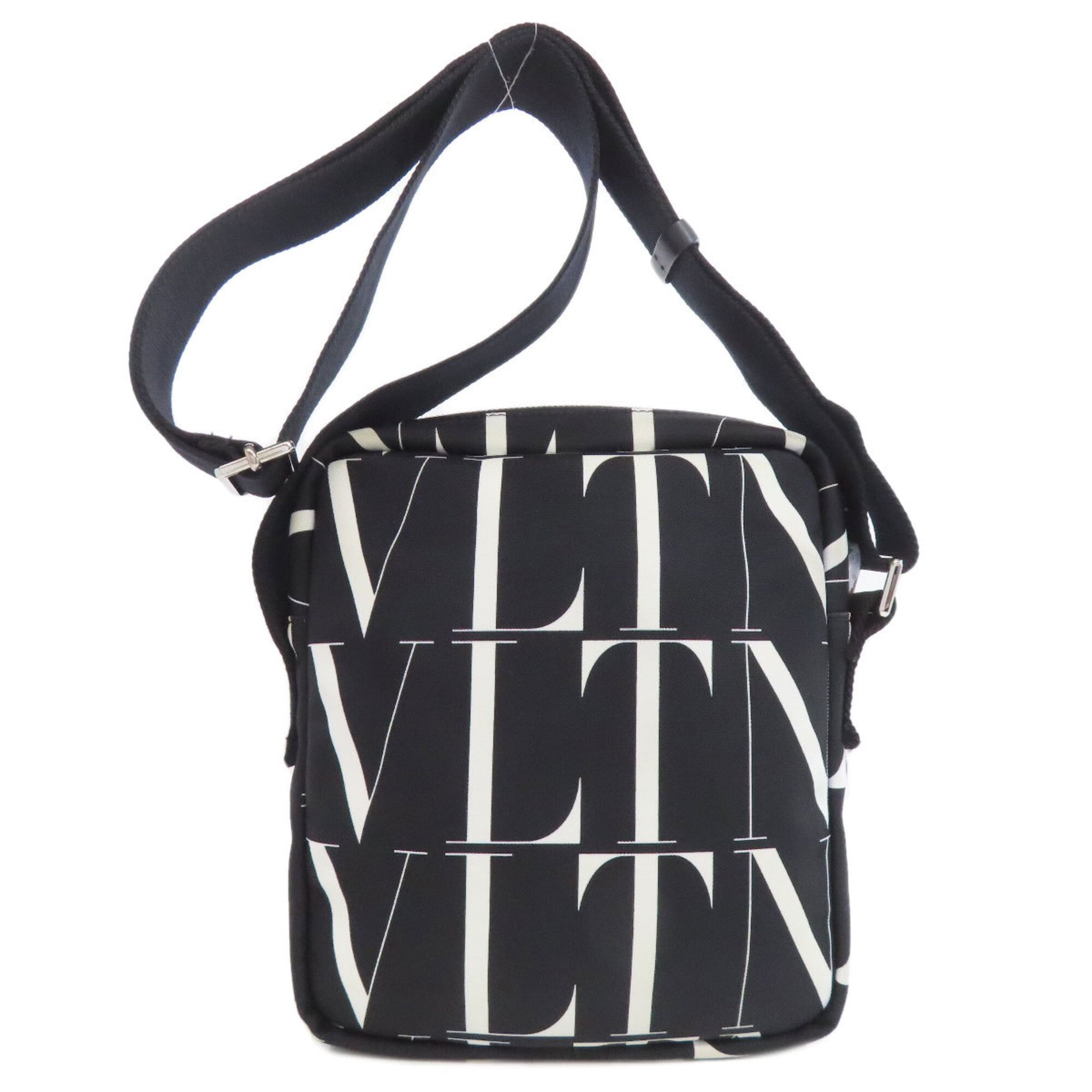 Valentino Black Canvas Shoulder Bag (Pre-Owned)