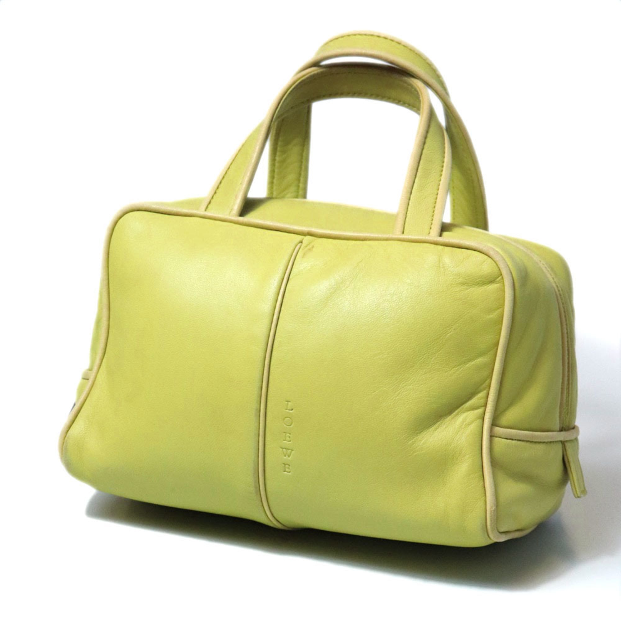 Loewe Green Leather Handbag (Pre-Owned)