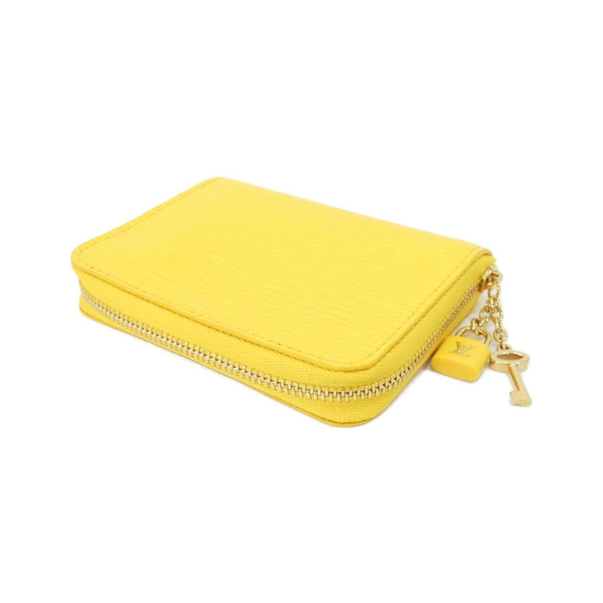 Louis Vuitton Yellow Leather Coin Purse/Coin Case (Pre-Owned)