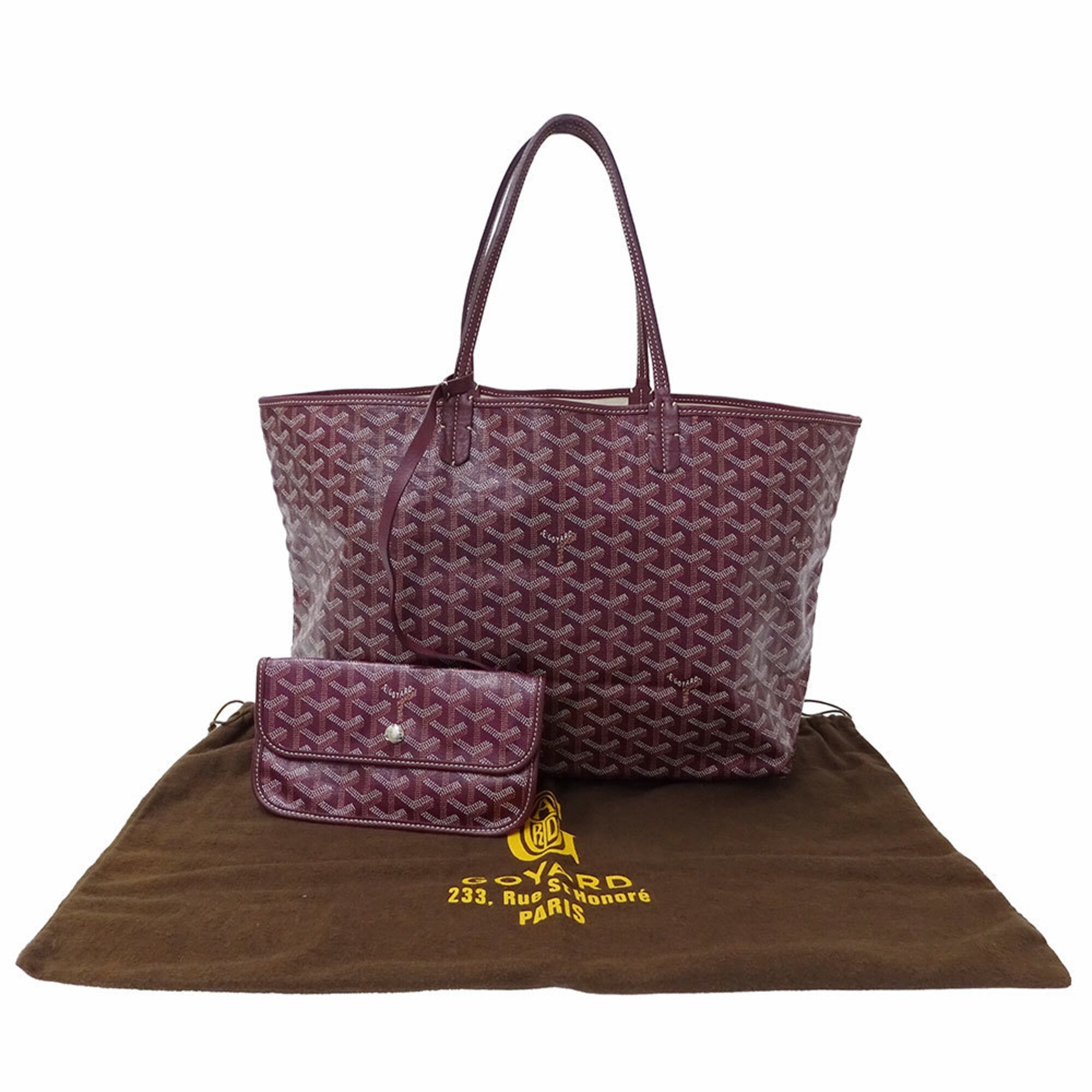 Goyard Bordeaux Coated Canvas Handbag Pouch Tote Bag (Pre-Owned)