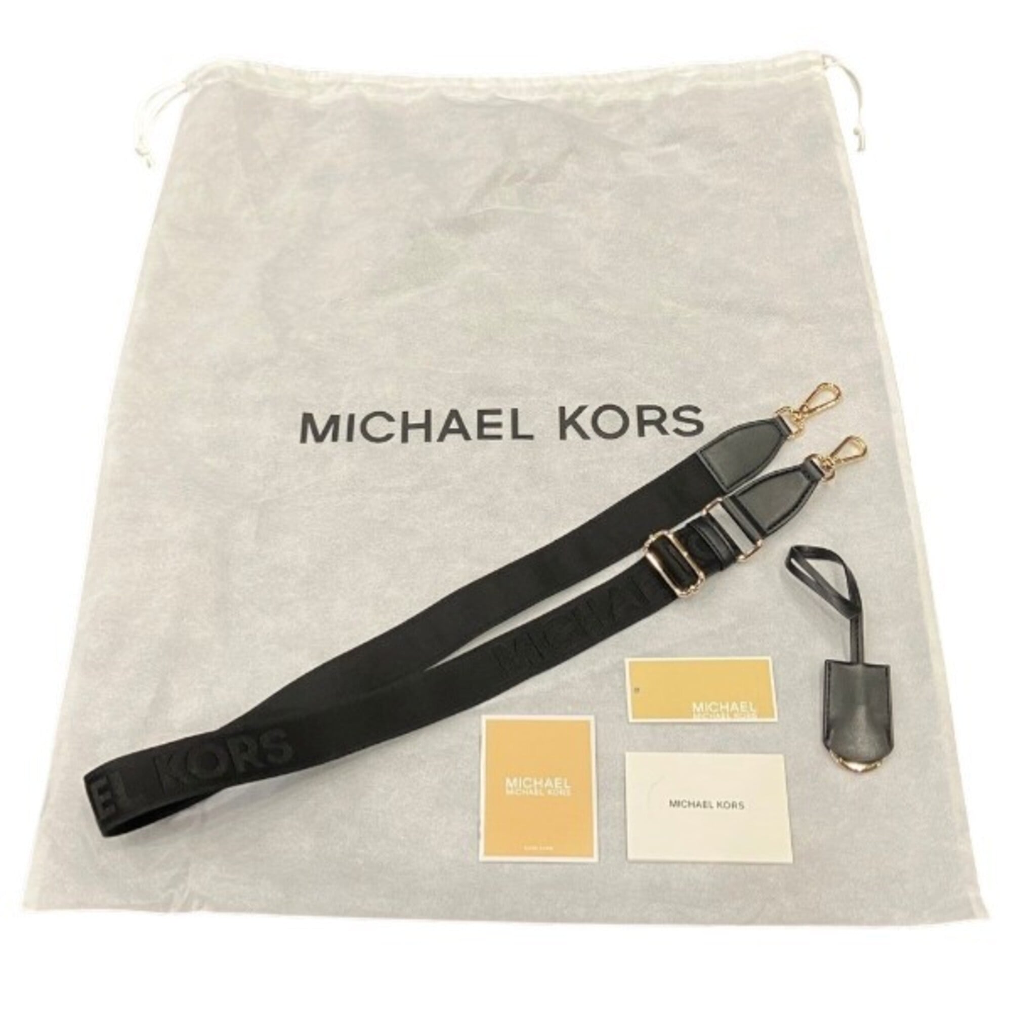 Michael Kors Black Leather Shoulder Bag Tote Bag (Pre-Owned)