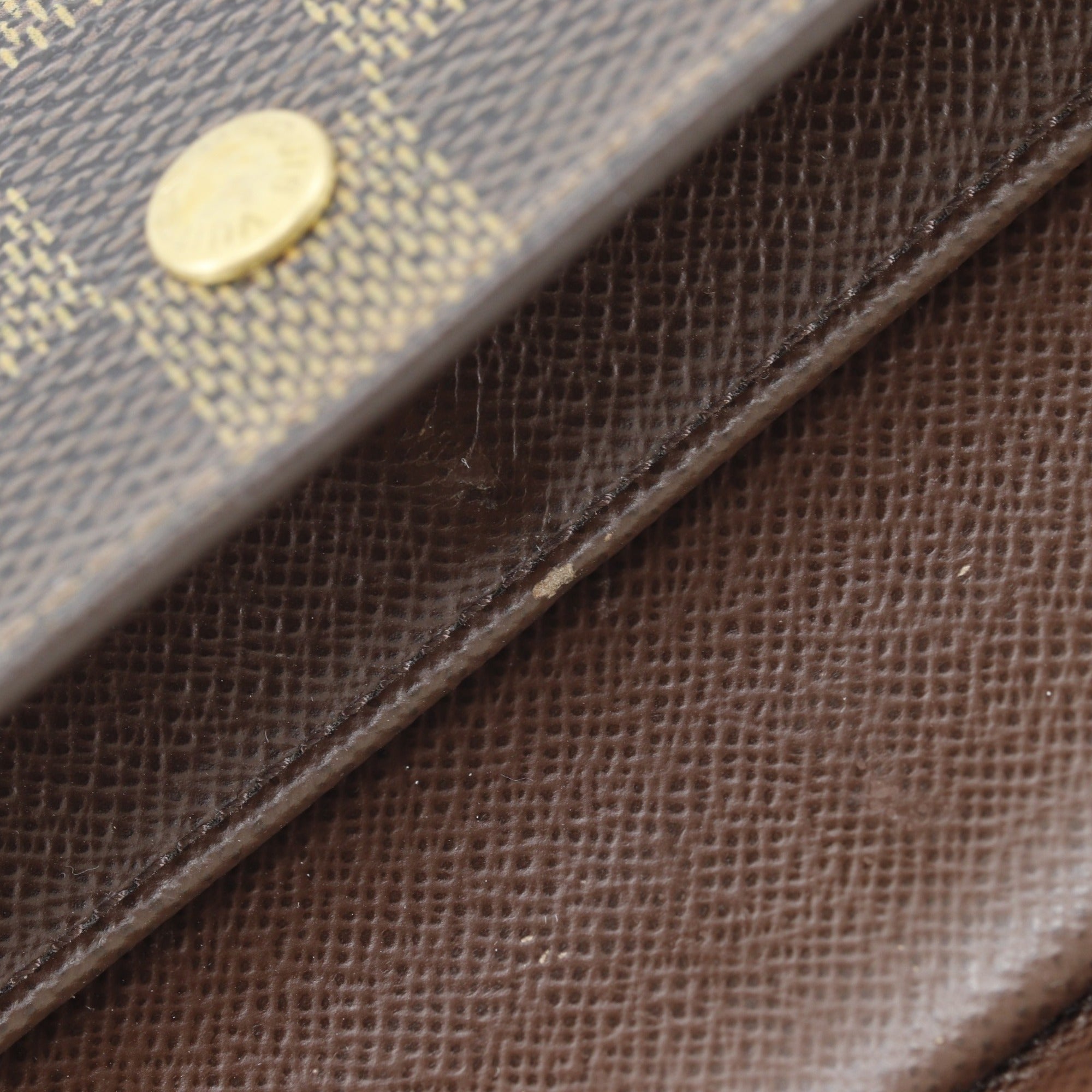 Louis Vuitton Damier Brown Damier Canvas Long Wallet (Bi-Fold) (Pre-Owned)