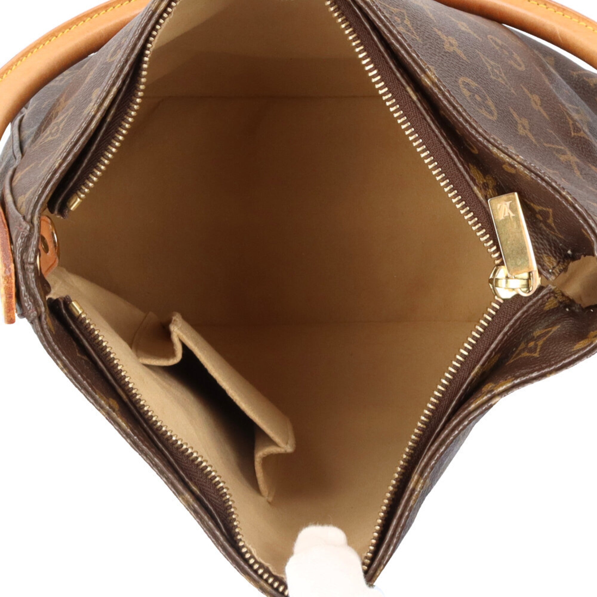 Louis Vuitton Brown Monogram Canvas Shoulder Bag (Pre-Owned)