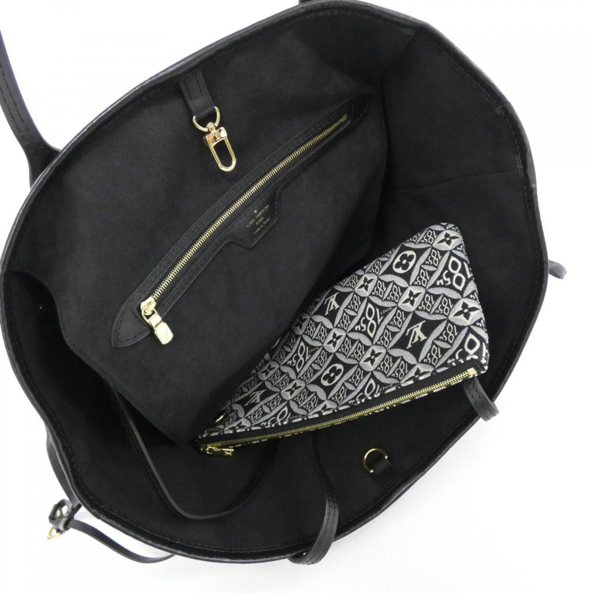 Louis Vuitton Gris Jacquard Handbag (Pre-Owned)