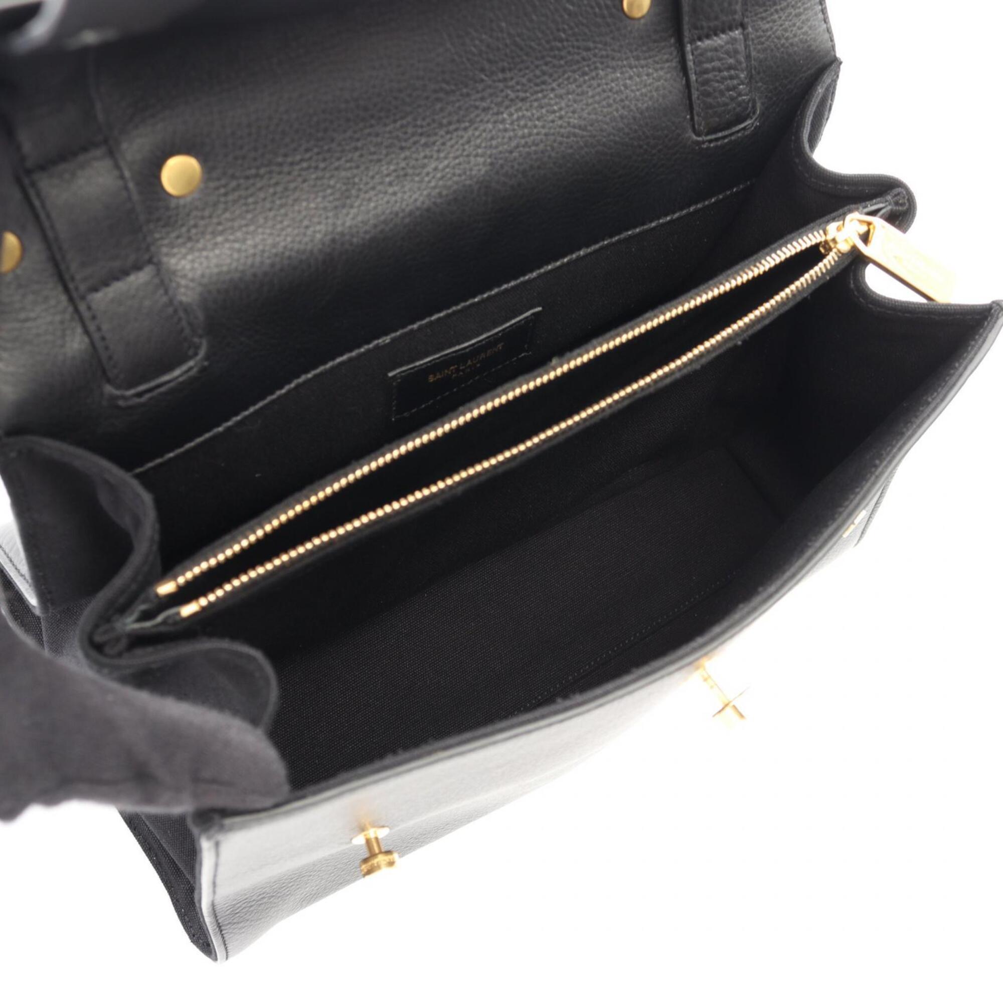 Yves Saint Laurent Black Leather Handbag (Pre-Owned)