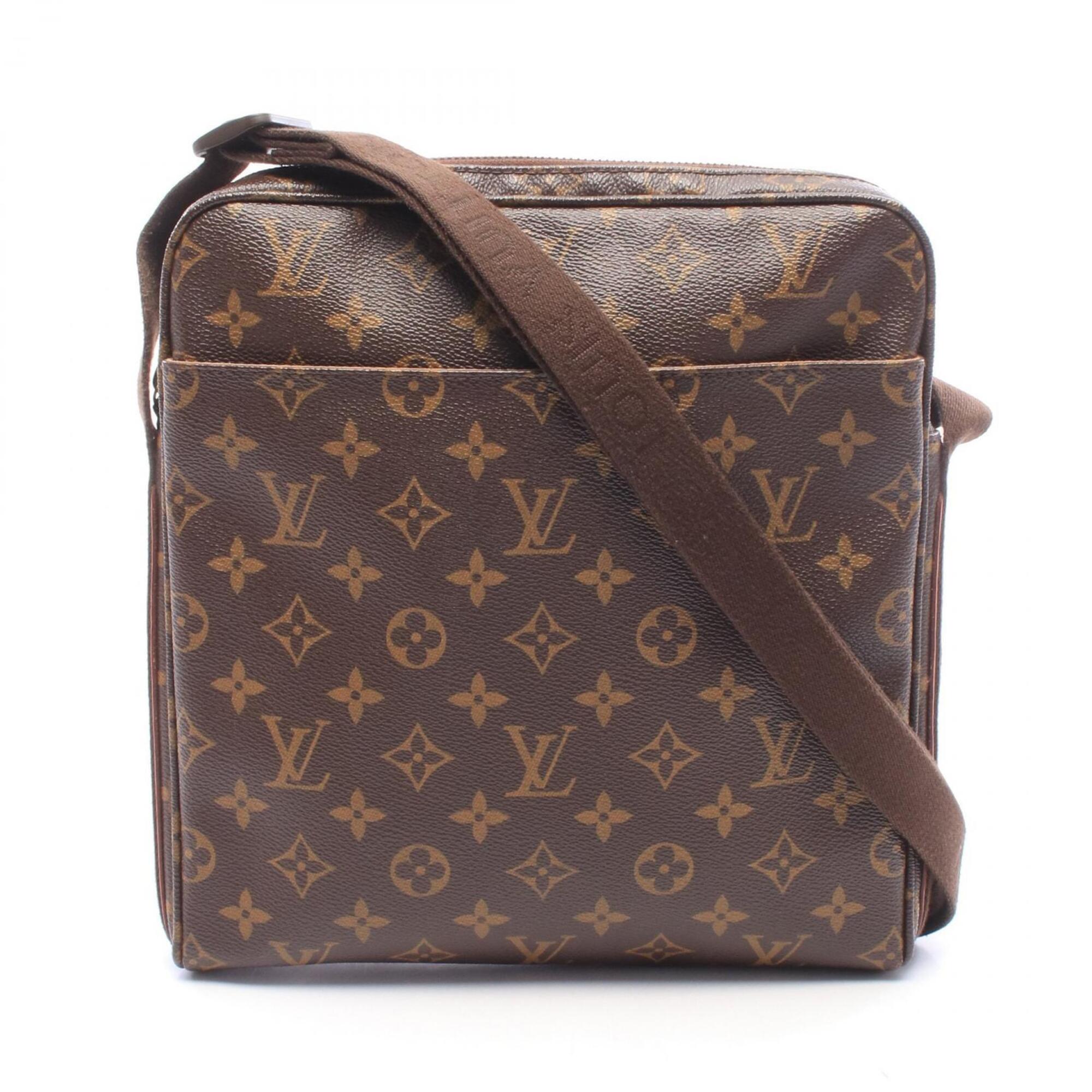Louis Vuitton Brown Monogram Monogram Leather Handbag Shoulder Bag (Pre-Owned)
