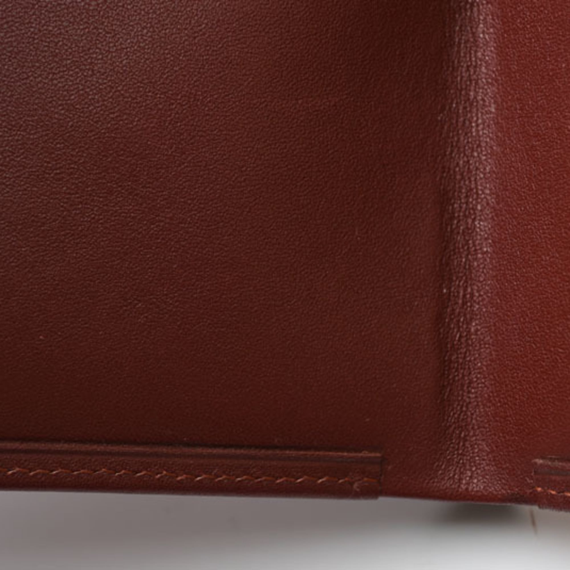 Cartier Bordeaux Leather Wallet (Bi-Fold) (Pre-Owned)