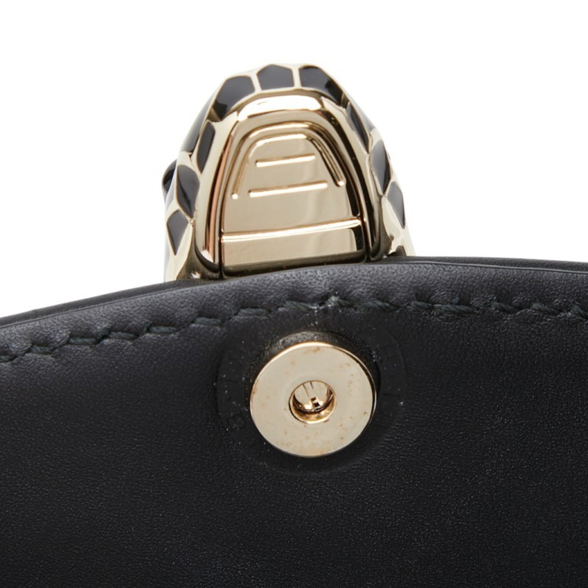 Bvlgari Black Leather Shoulder Bag (Pre-Owned)