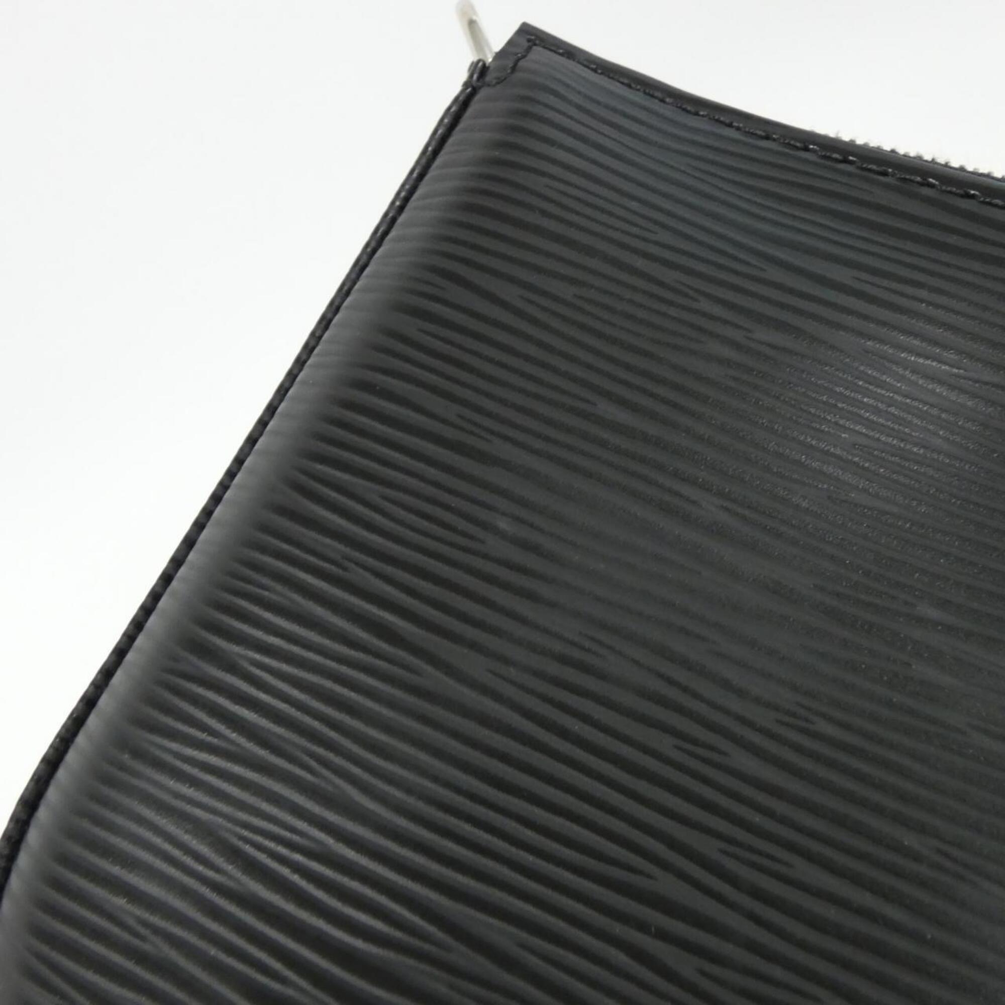 Louis Vuitton Black Leather Pochette Pouch (Pre-Owned)