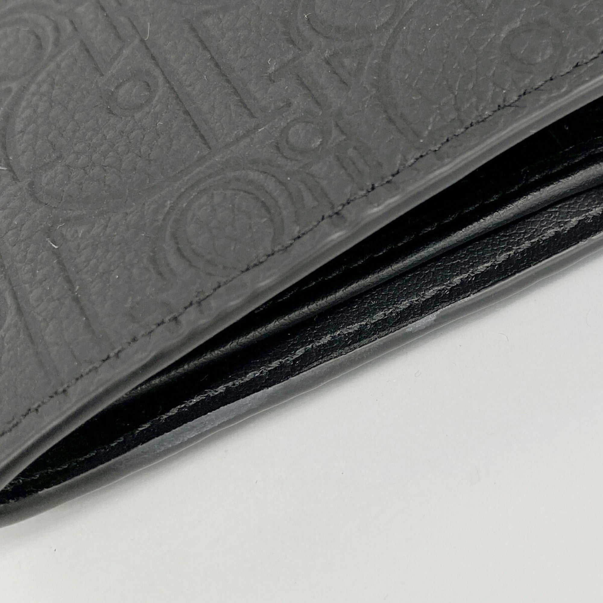 Christian Dior Black Leather Wallet (Bi-Fold) (Pre-Owned)