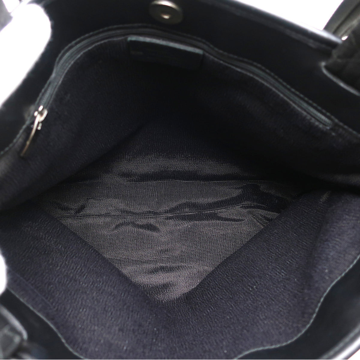 Salvatore Ferragamo Black Canvas Leather Tote Bag (Pre-Owned)