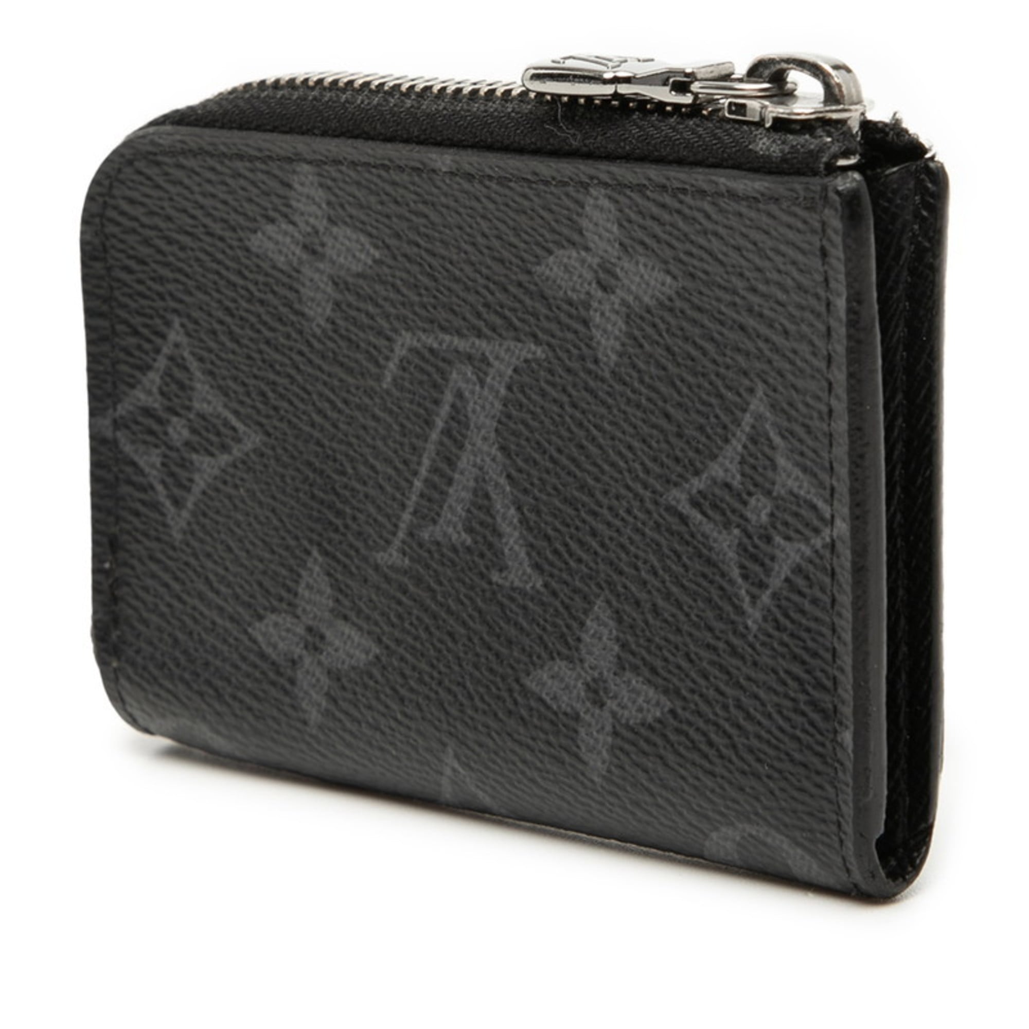 Louis Vuitton Black Pvc Leather Coin Purse/Coin Case (Pre-Owned)