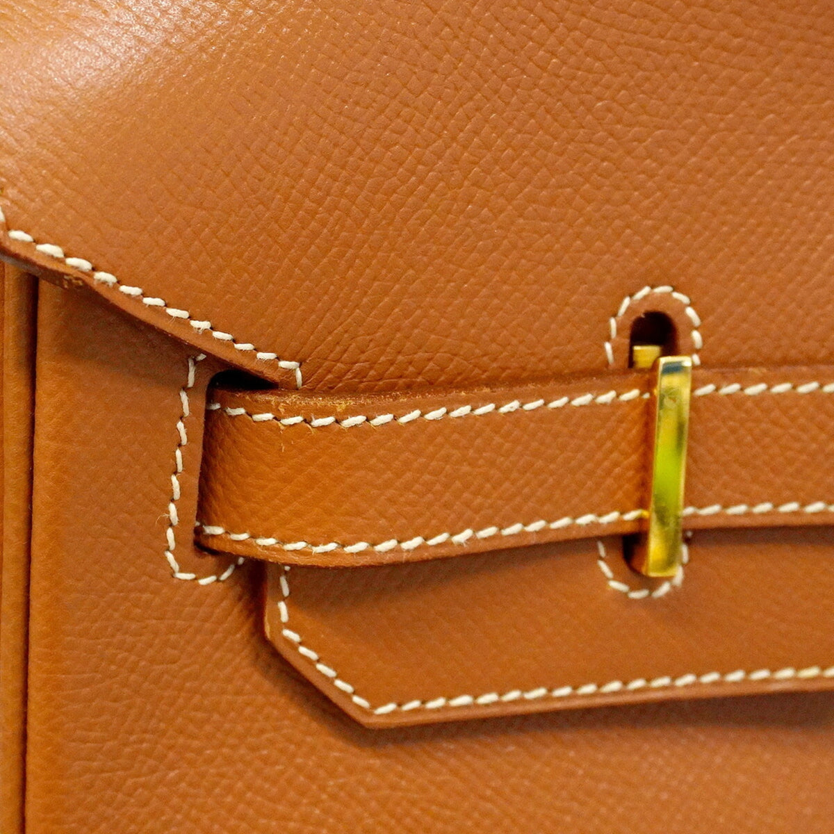 Hermes Gold Courchevel Leather Handbag (Pre-Owned)