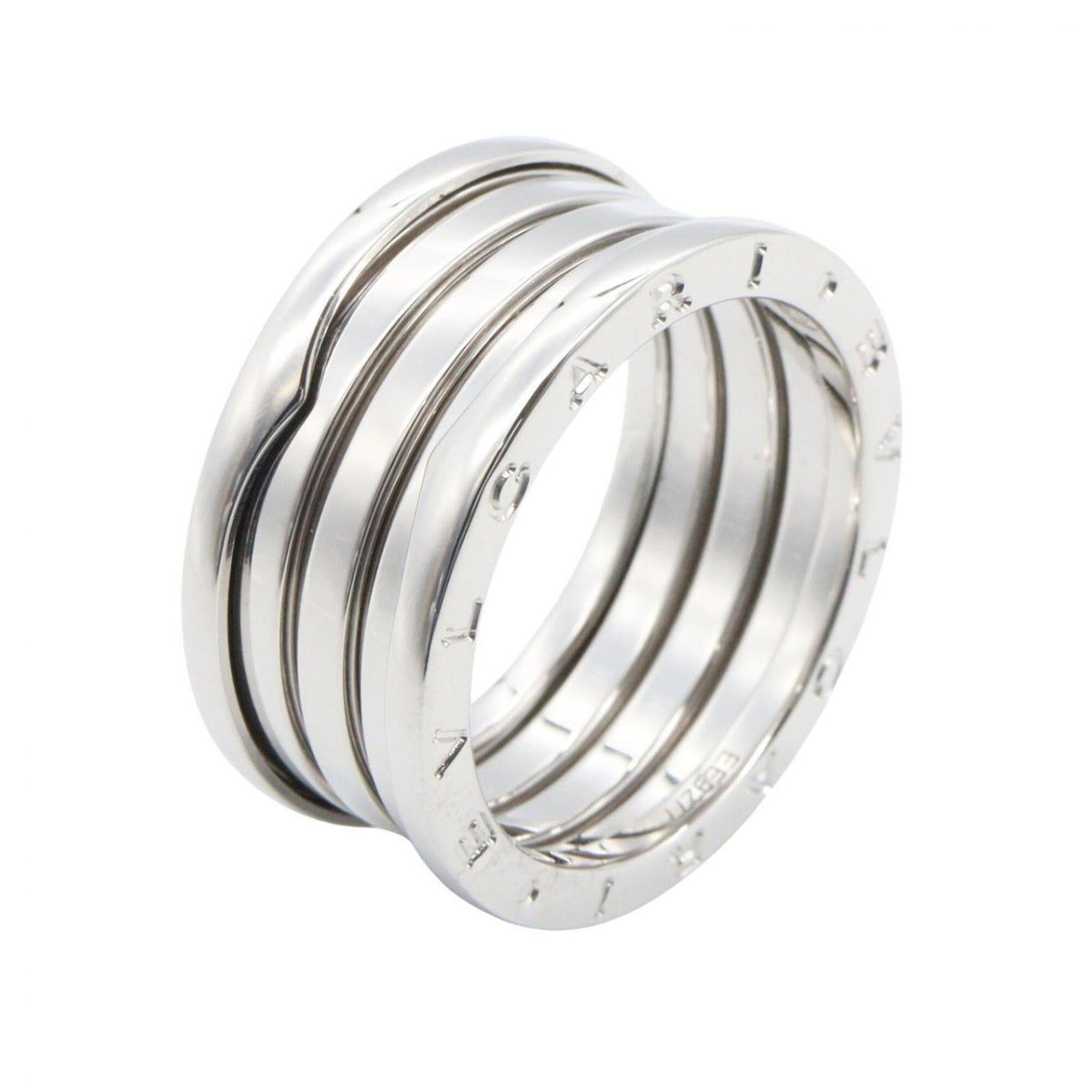 Bvlgari Silver White Gold (18K) Band Ring (Pre-Owned)