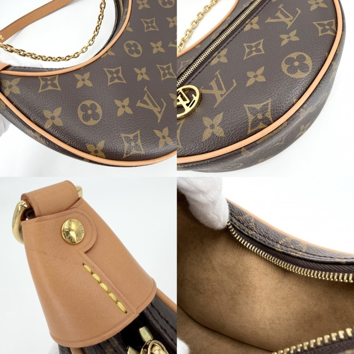 Louis Vuitton Brown Monogram Handbag Shoulder Bag (Pre-Owned)