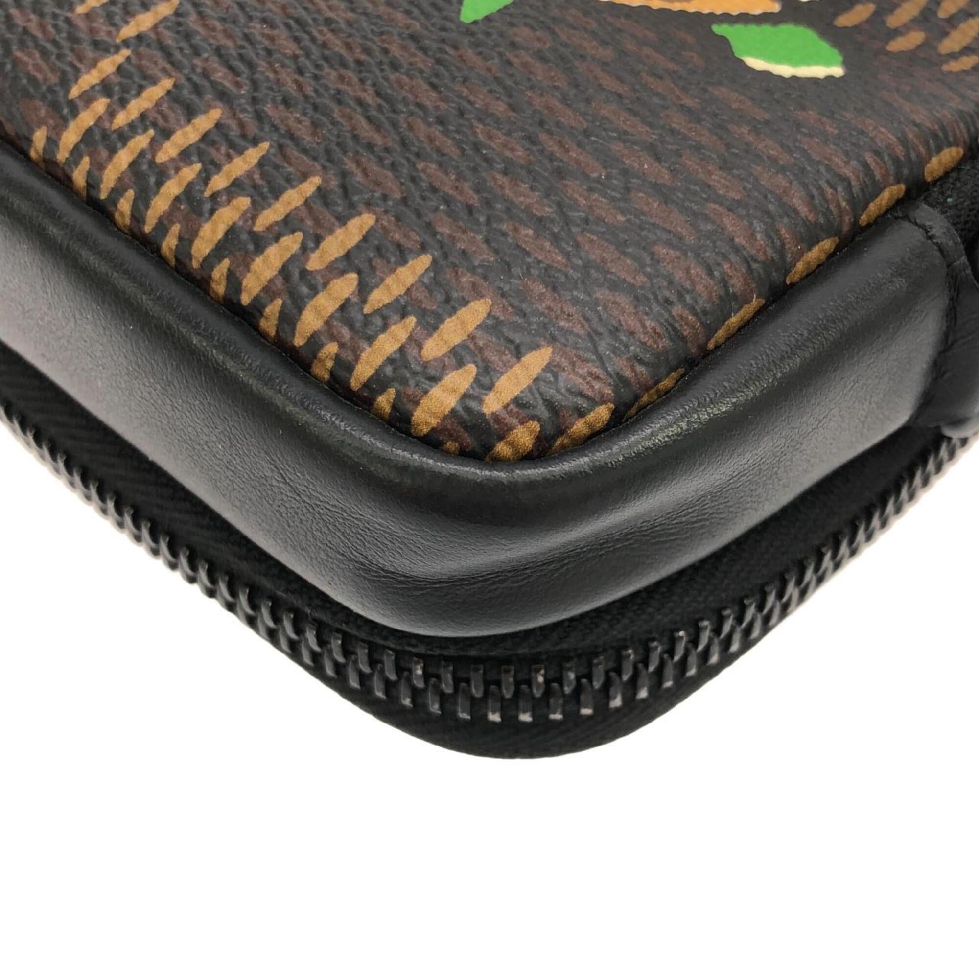 Louis Vuitton Ebene Coated Canvas Handbag Pouch Shoulder Bag (Pre-Owned)