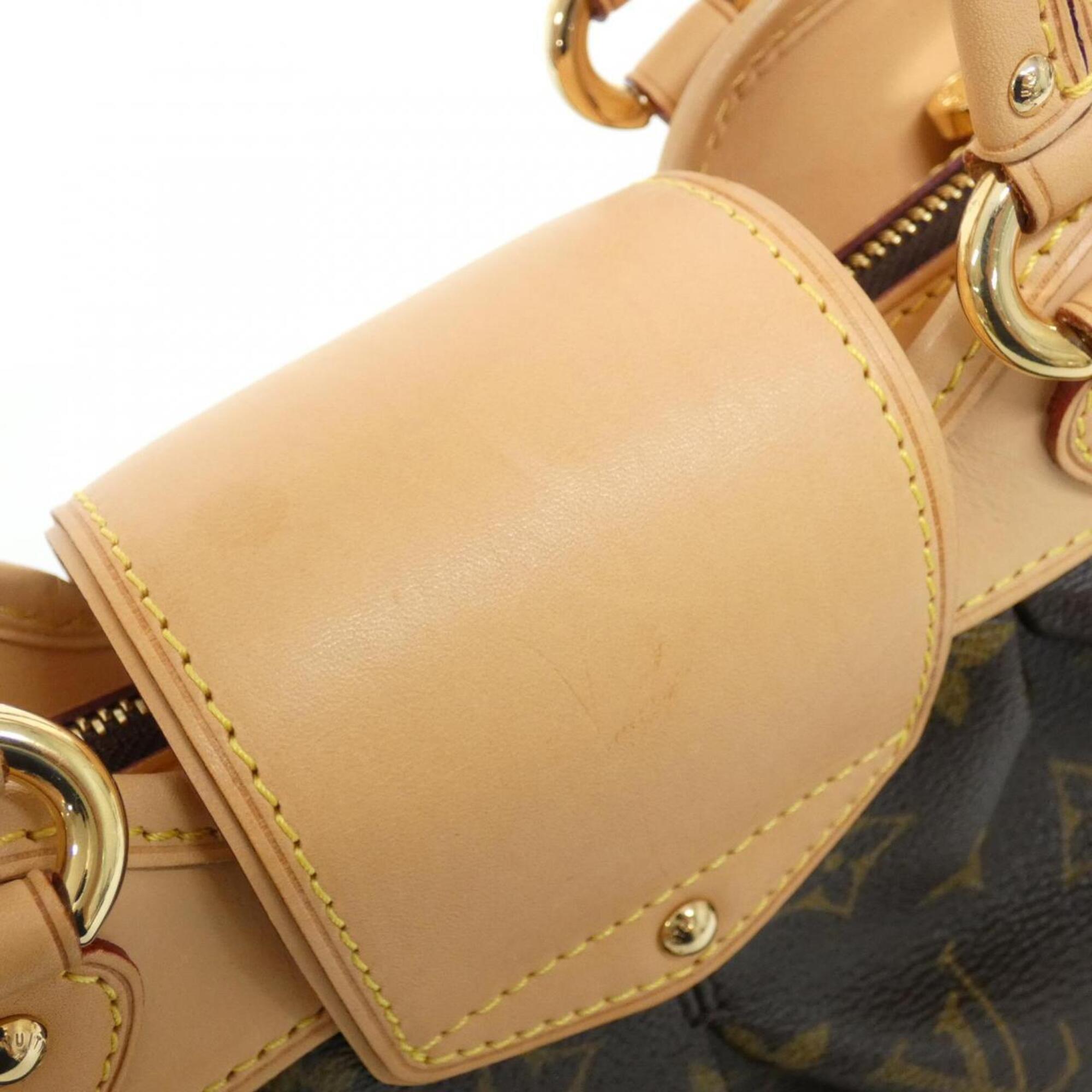Louis Vuitton Marron Coated Canvas Handbag (Pre-Owned)
