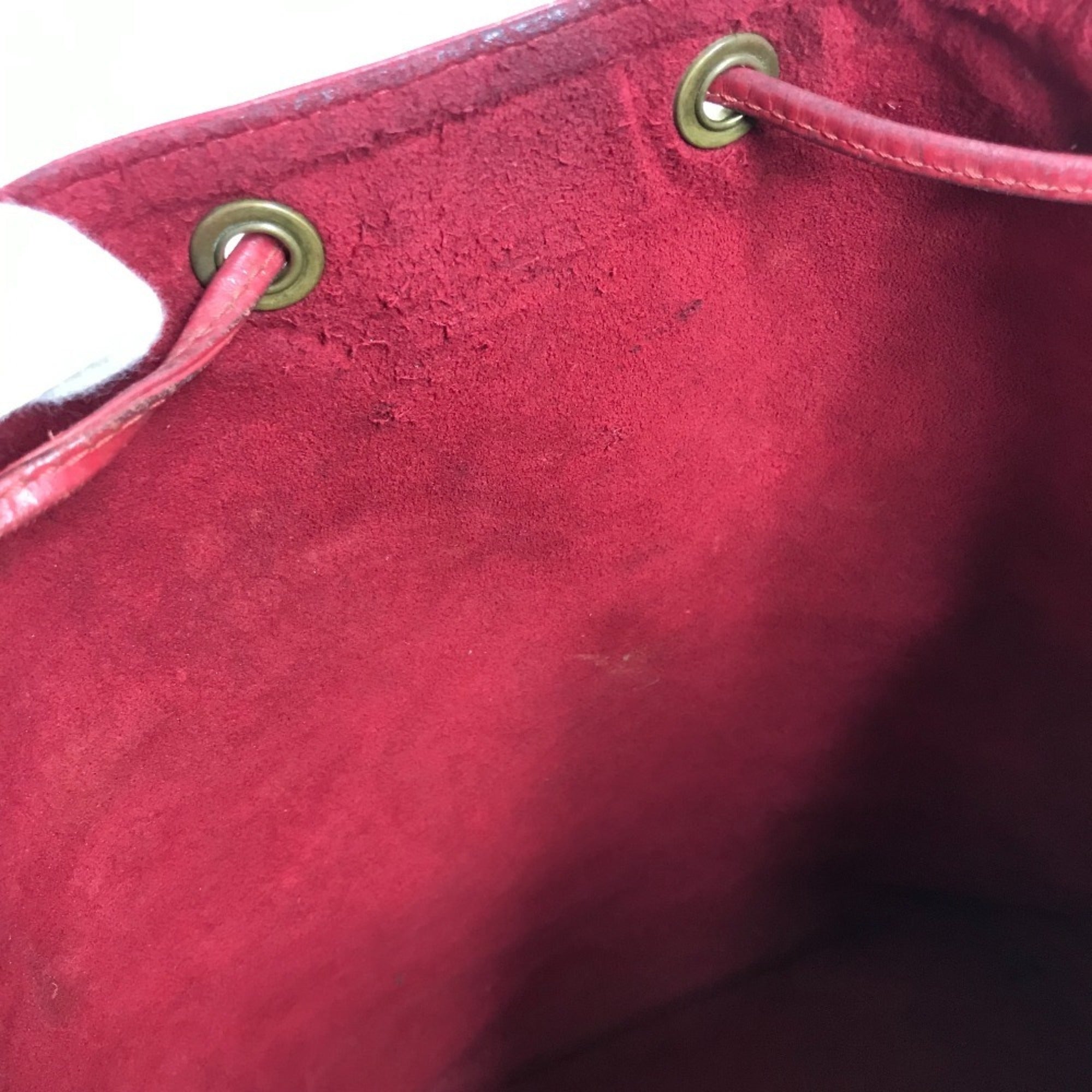 Louis Vuitton Castilian Red Red Color Epi Leather Shoulder Bag (Pre-Owned)
