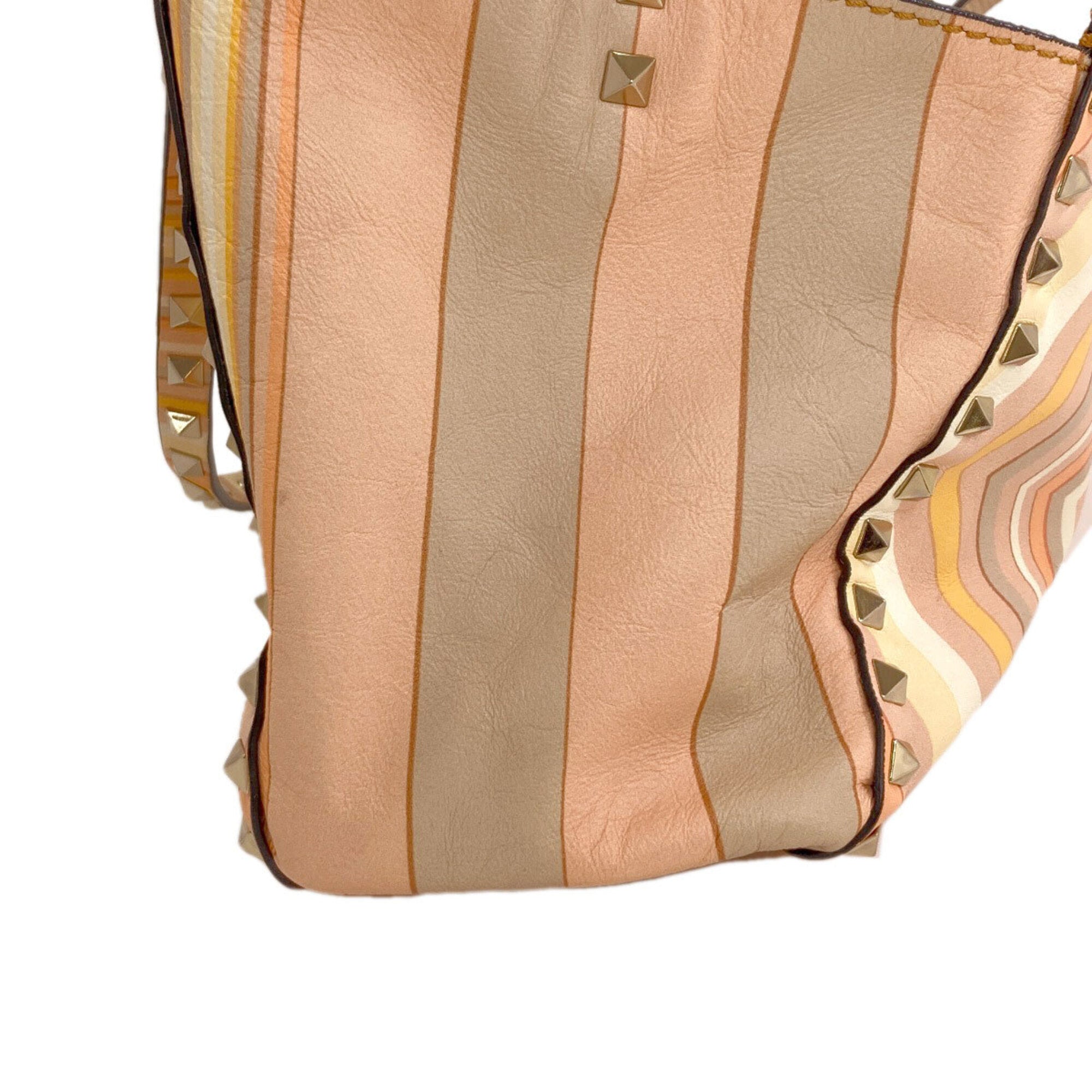 Unspecified Orange Leather Handbag (Pre-Owned)