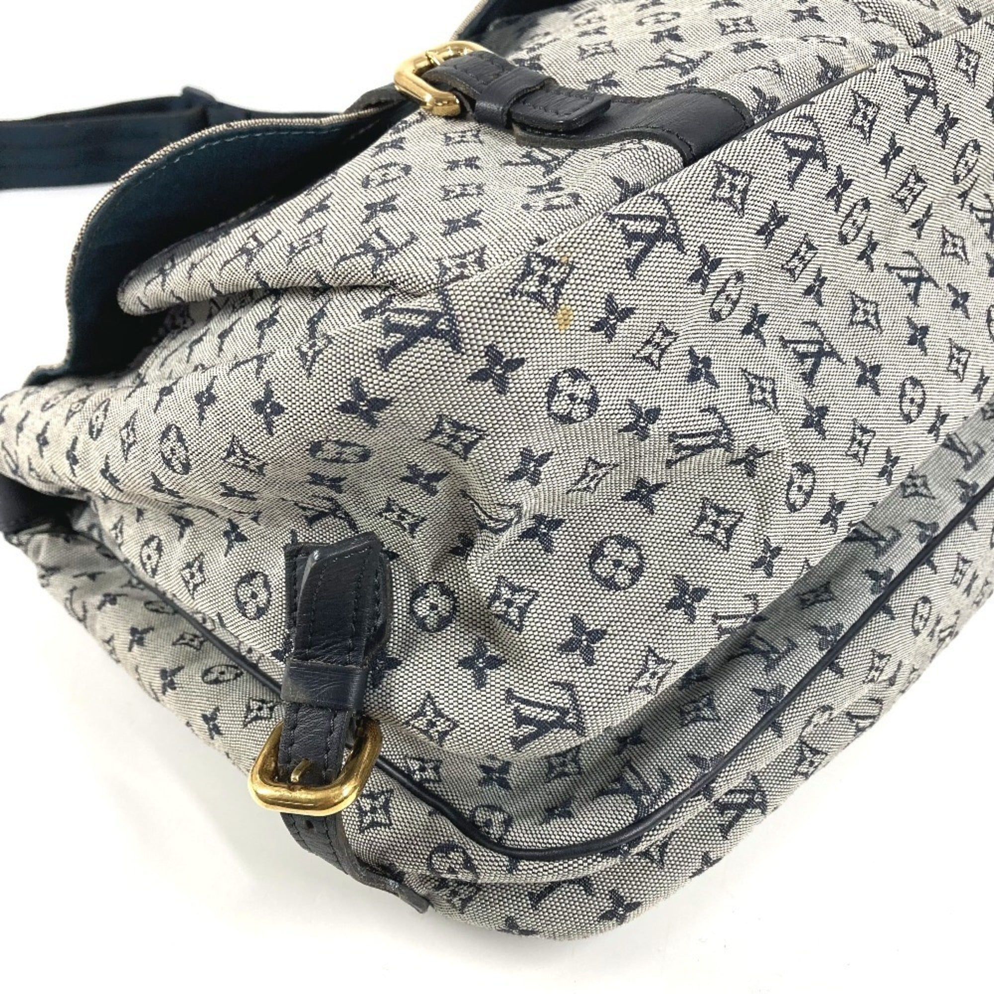 Louis Vuitton Navy Monogram Mini Messenger Bag Shoulder Bag (Pre-Owned)