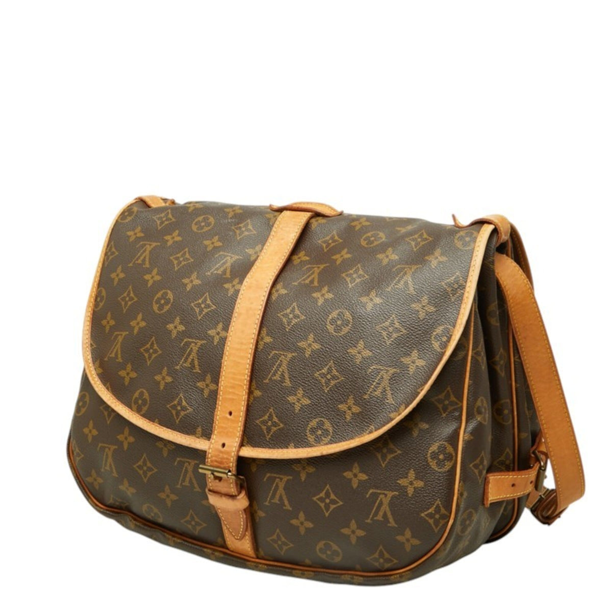 Louis Vuitton Brown Pvc Leather Shoulder Bag (Pre-Owned)