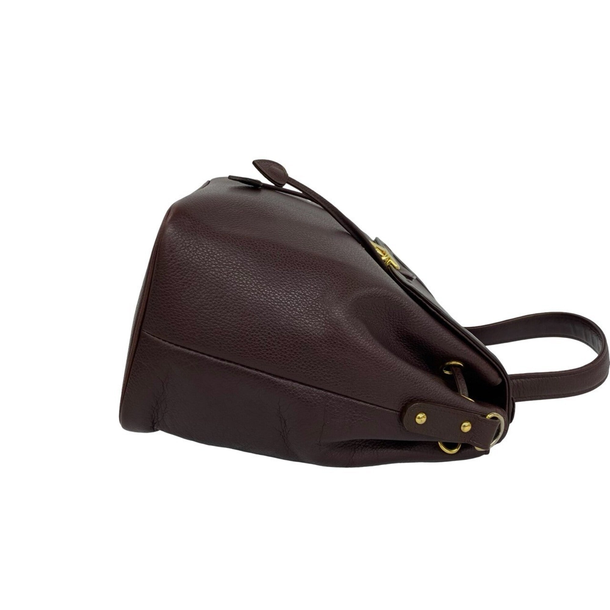 Yves Saint Laurent Brown Leather Handbag Shoulder Bag (Pre-Owned)
