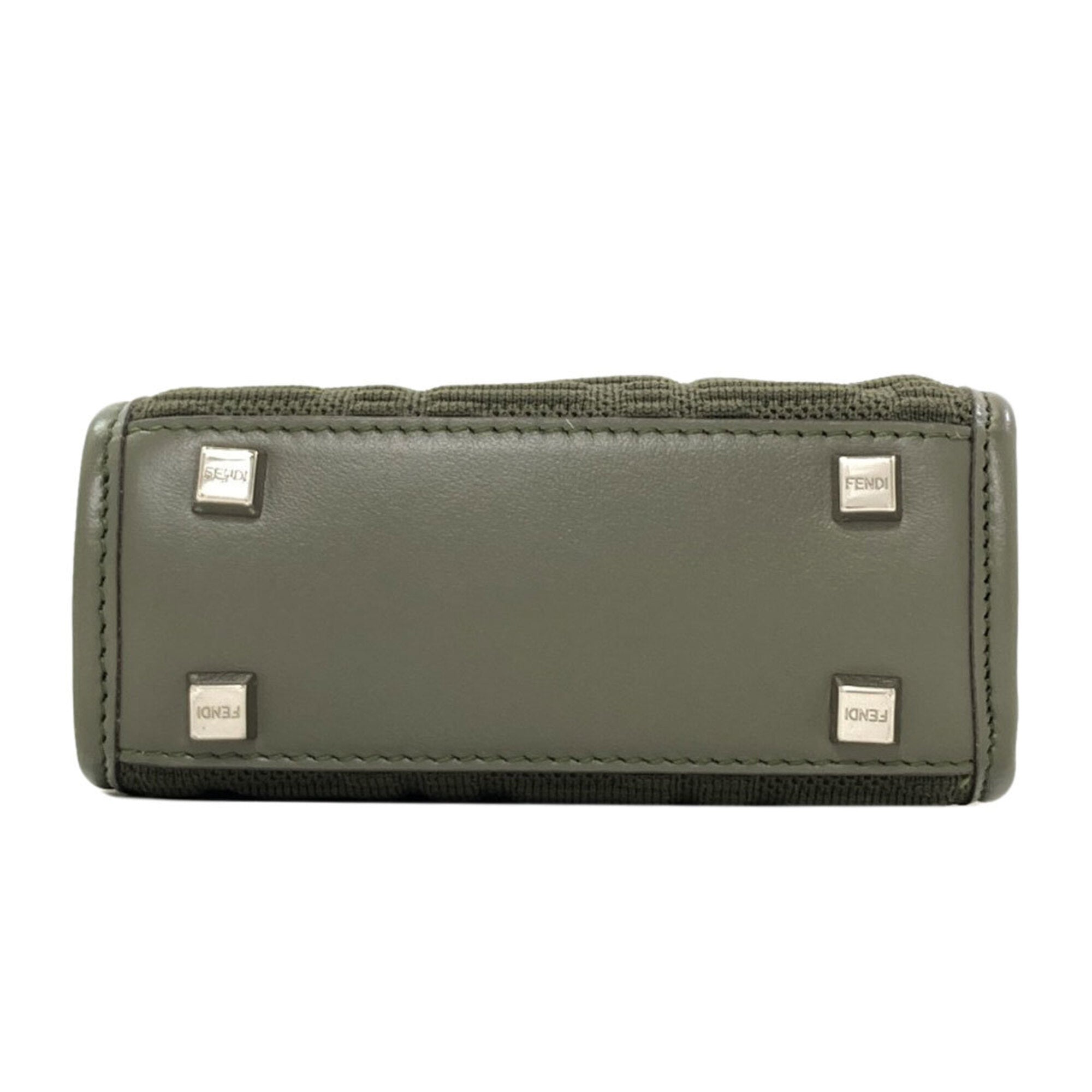 Fendi Khaki Canvas Handbag (Pre-Owned)