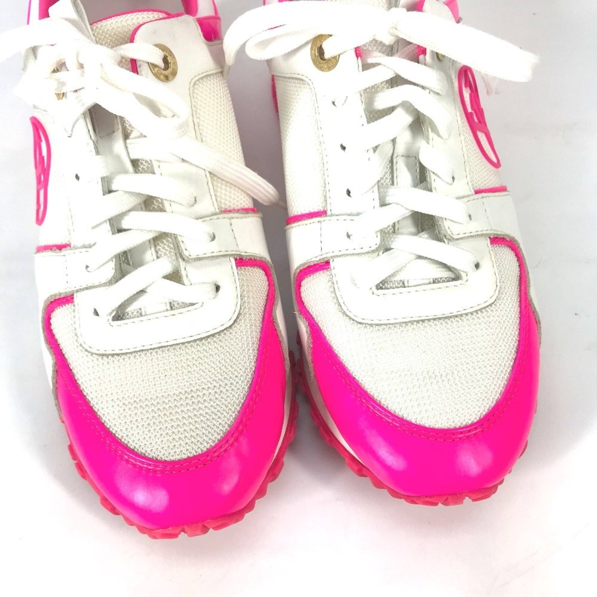 Louis Vuitton Pink White Sneakers (Pre-Owned)