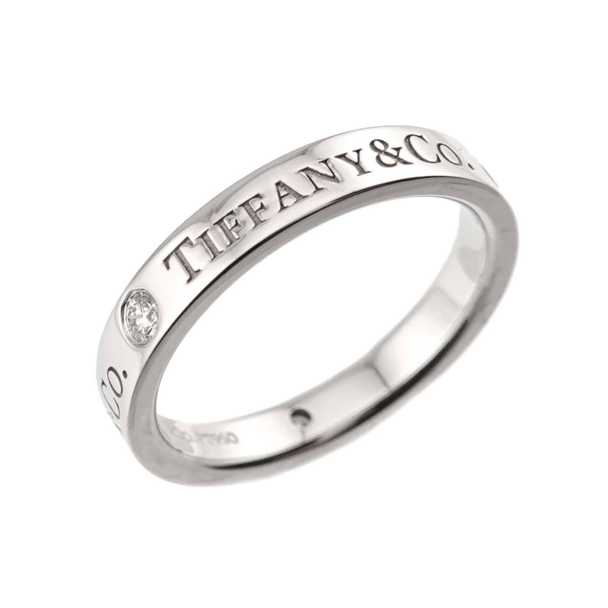 Tiffany Platinum Platinum 950 Band Ring (Pre-Owned)