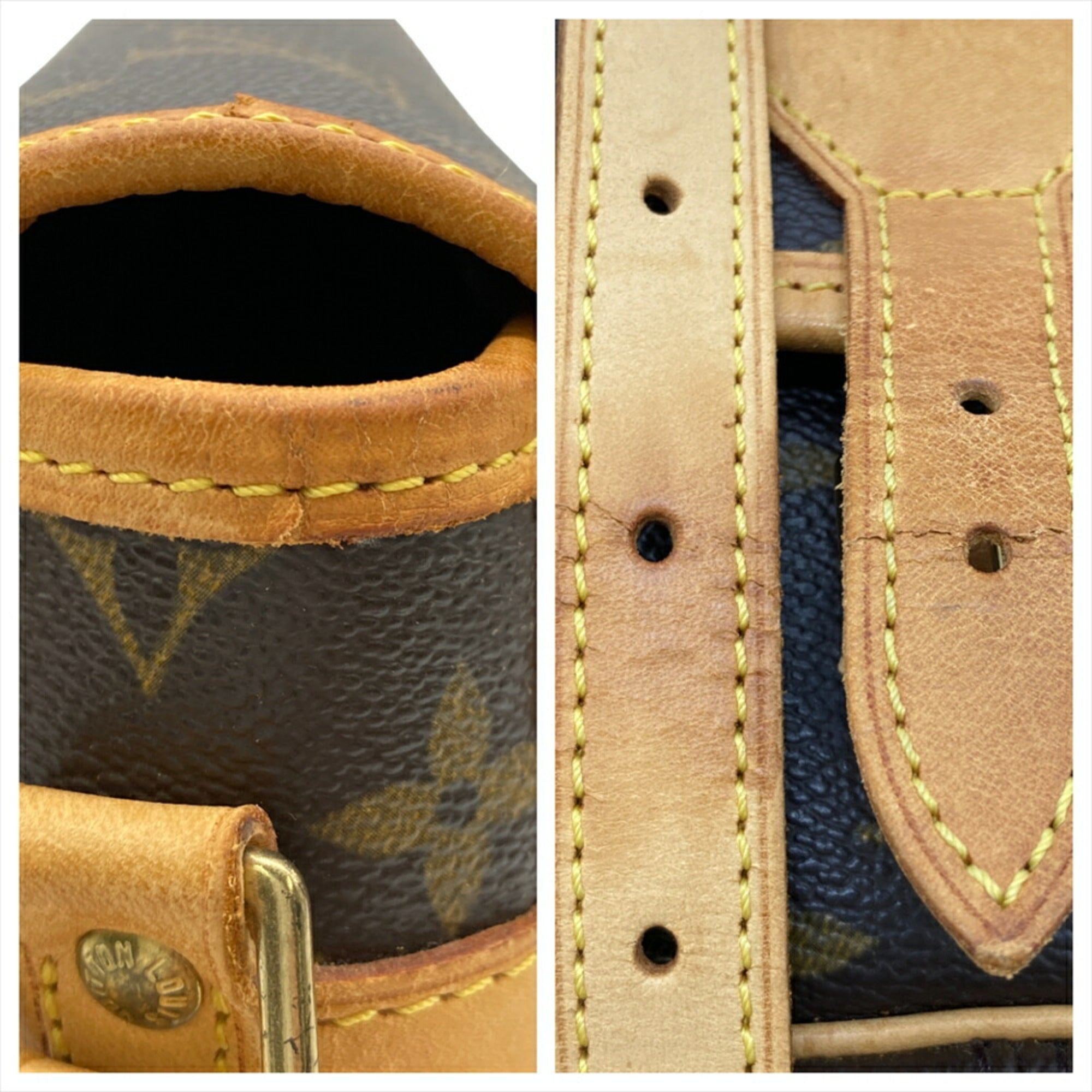 Louis Vuitton Brown Monogram Canvas Shoulder Bag (Pre-Owned)