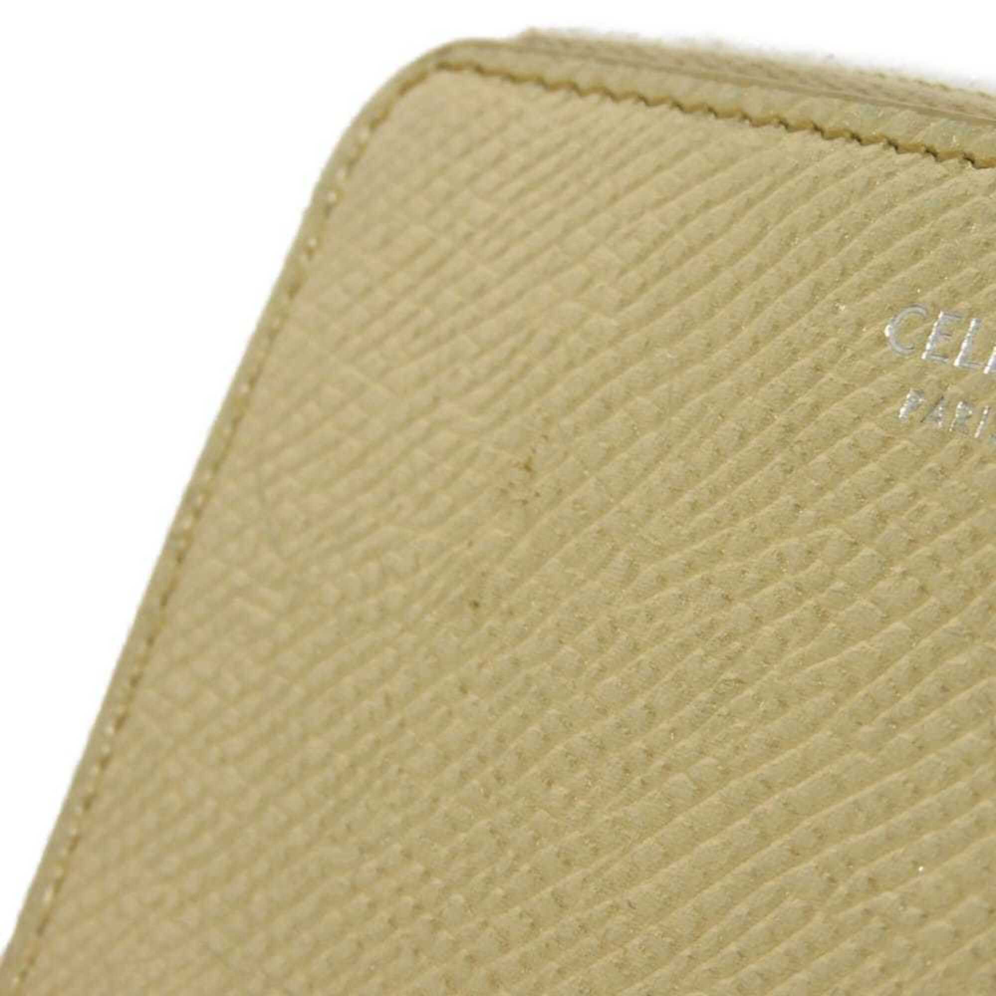 Celine Gold Metallic Gold Leather Coin Purse/Coin Case (Pre-Owned)