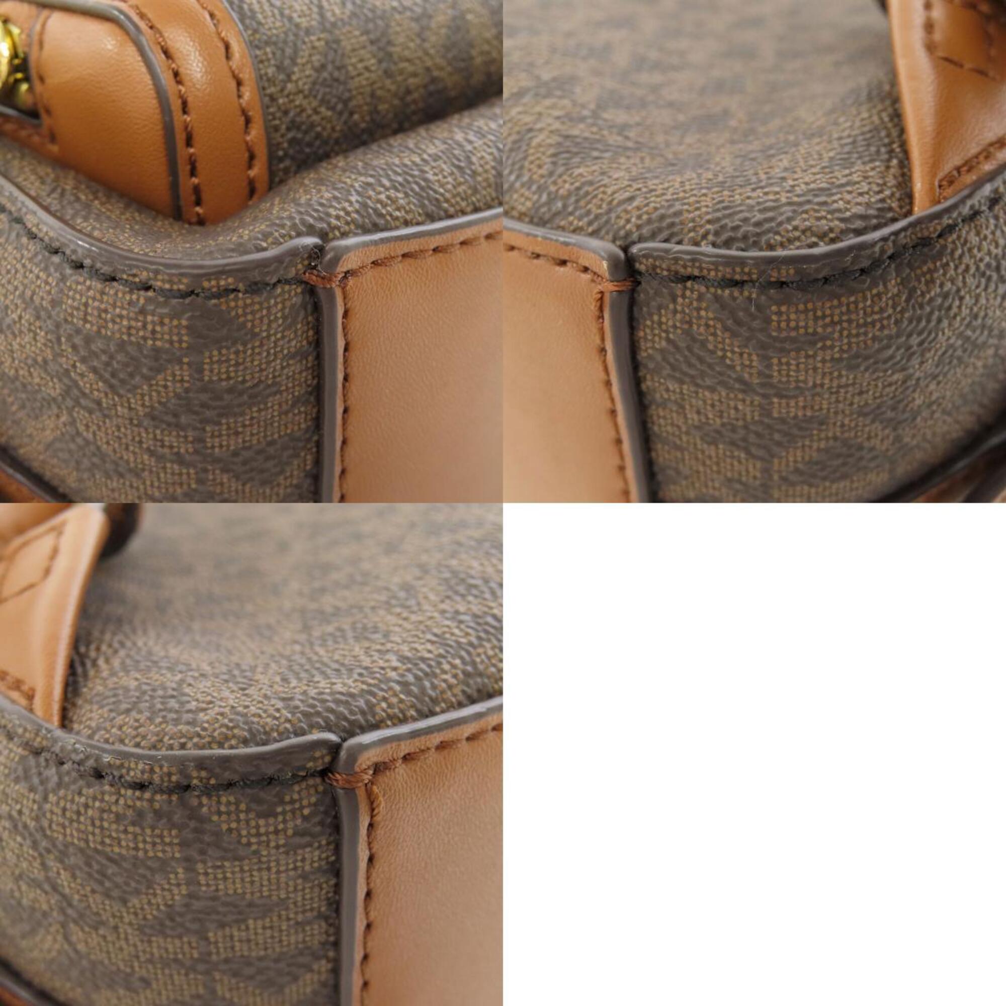 Michael Kors Brown Pvc Backpack (Pre-Owned)