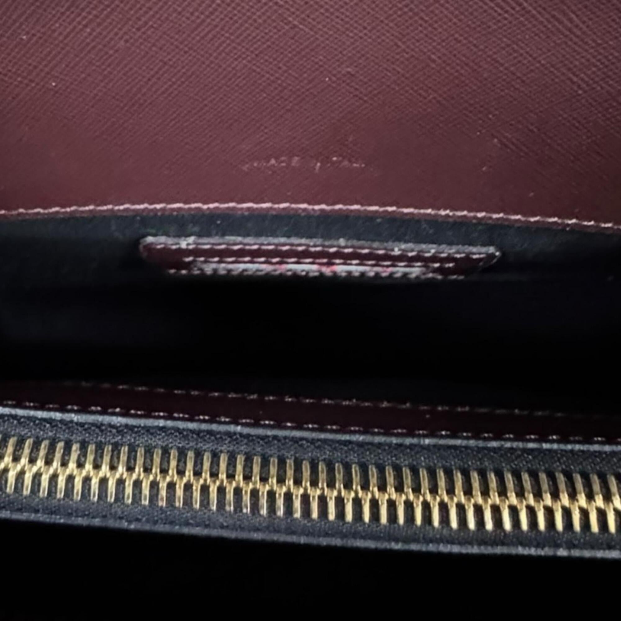 Marni Brown Green Navy Leather Shoulder Bag (Pre-Owned)