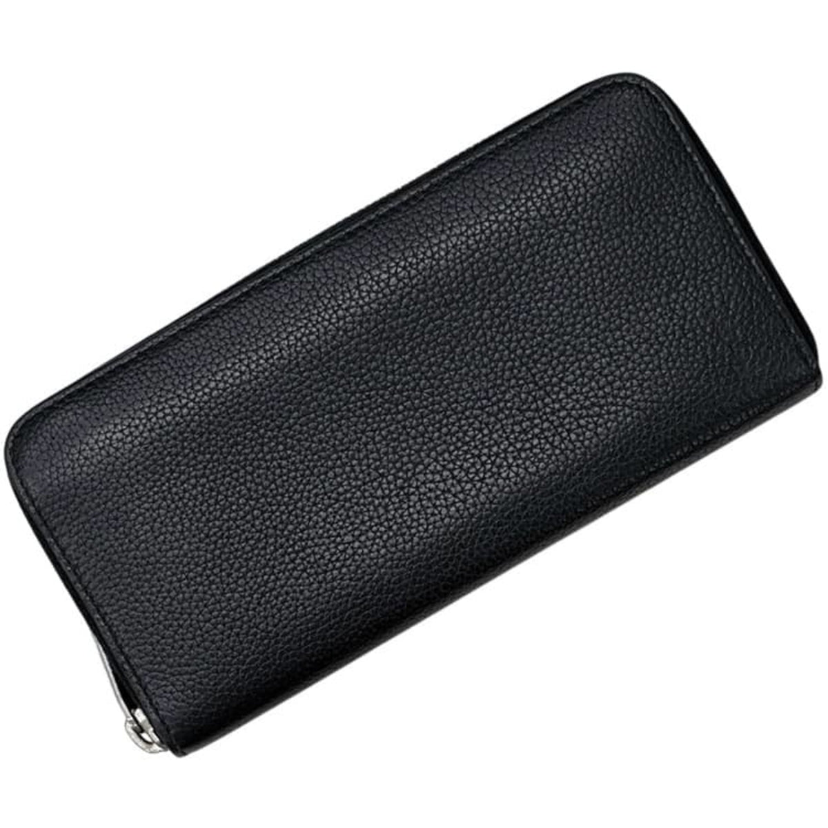 Saint Laurent Black Leather Long Wallet (Bi-Fold) (Pre-Owned)