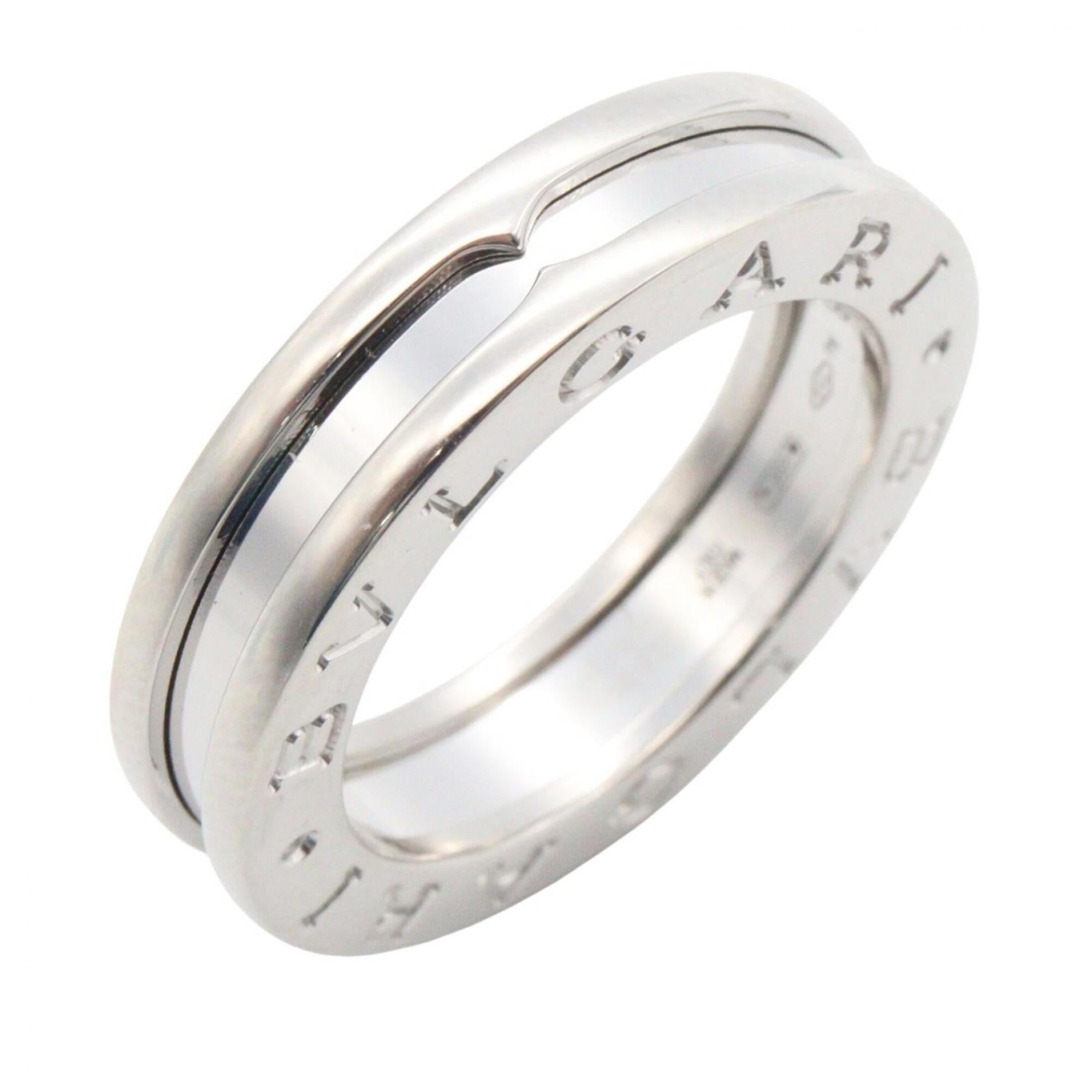 Bvlgari Silver White Gold (18K) Band Ring (Pre-Owned)