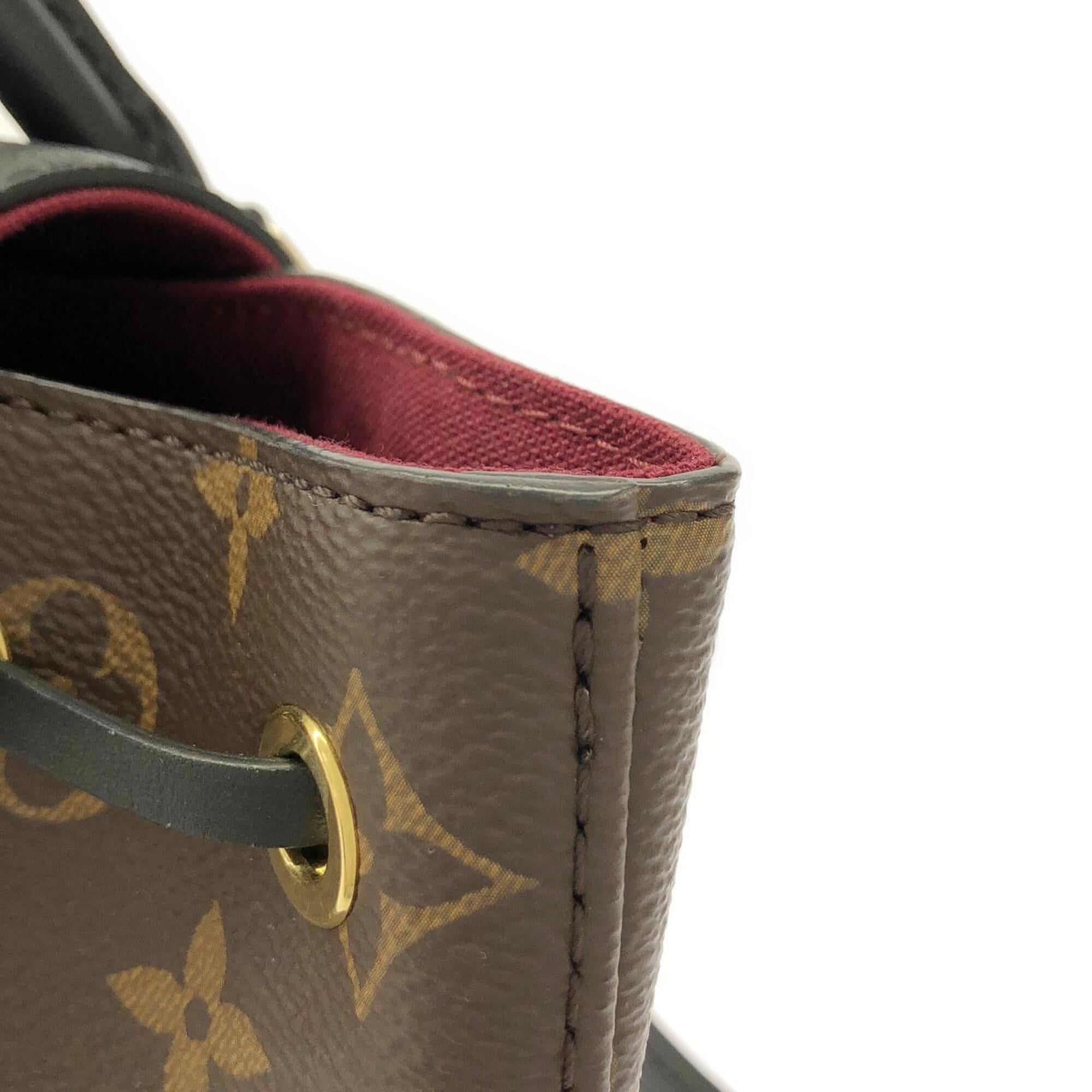 Louis Vuitton Black Marron Coated Canvas Backpack (Pre-Owned)