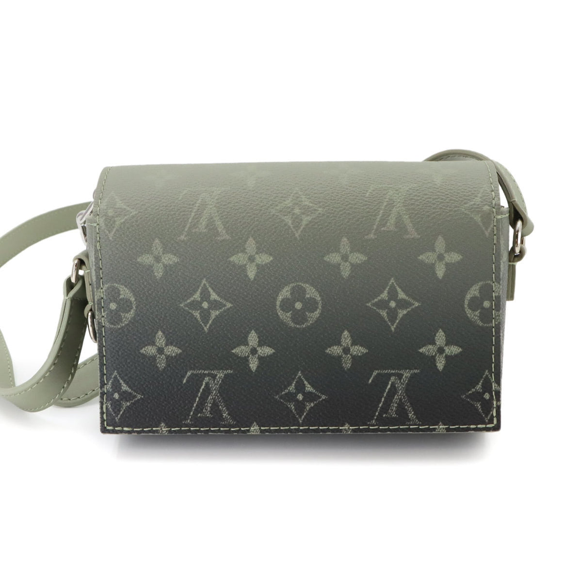 Louis Vuitton Khaki Monogram Handbag Shoulder Bag (Pre-Owned)